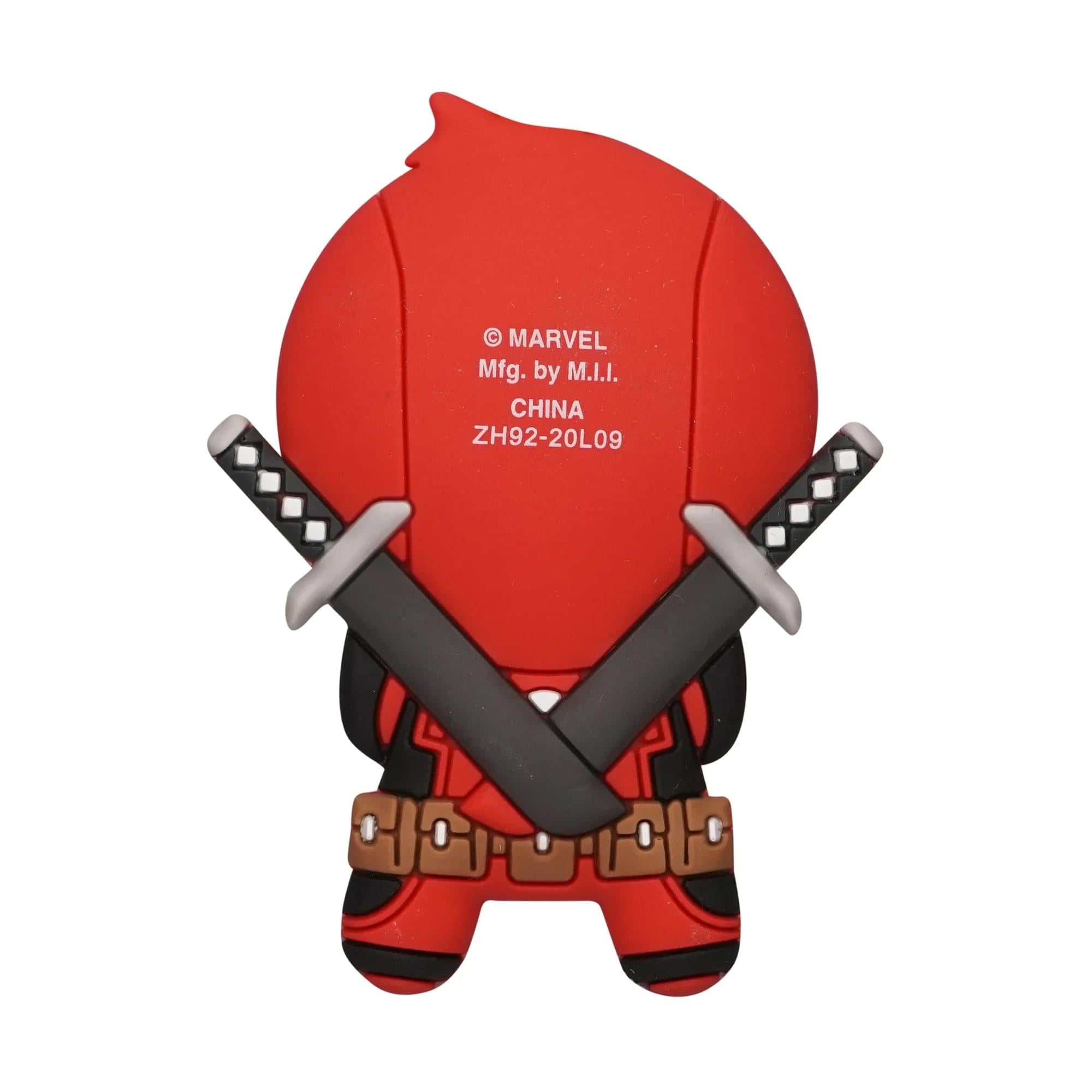 Marvel Deadpool 3D Foam Bag Clip Set | Heart Eyes, Days of Future Now, Solo