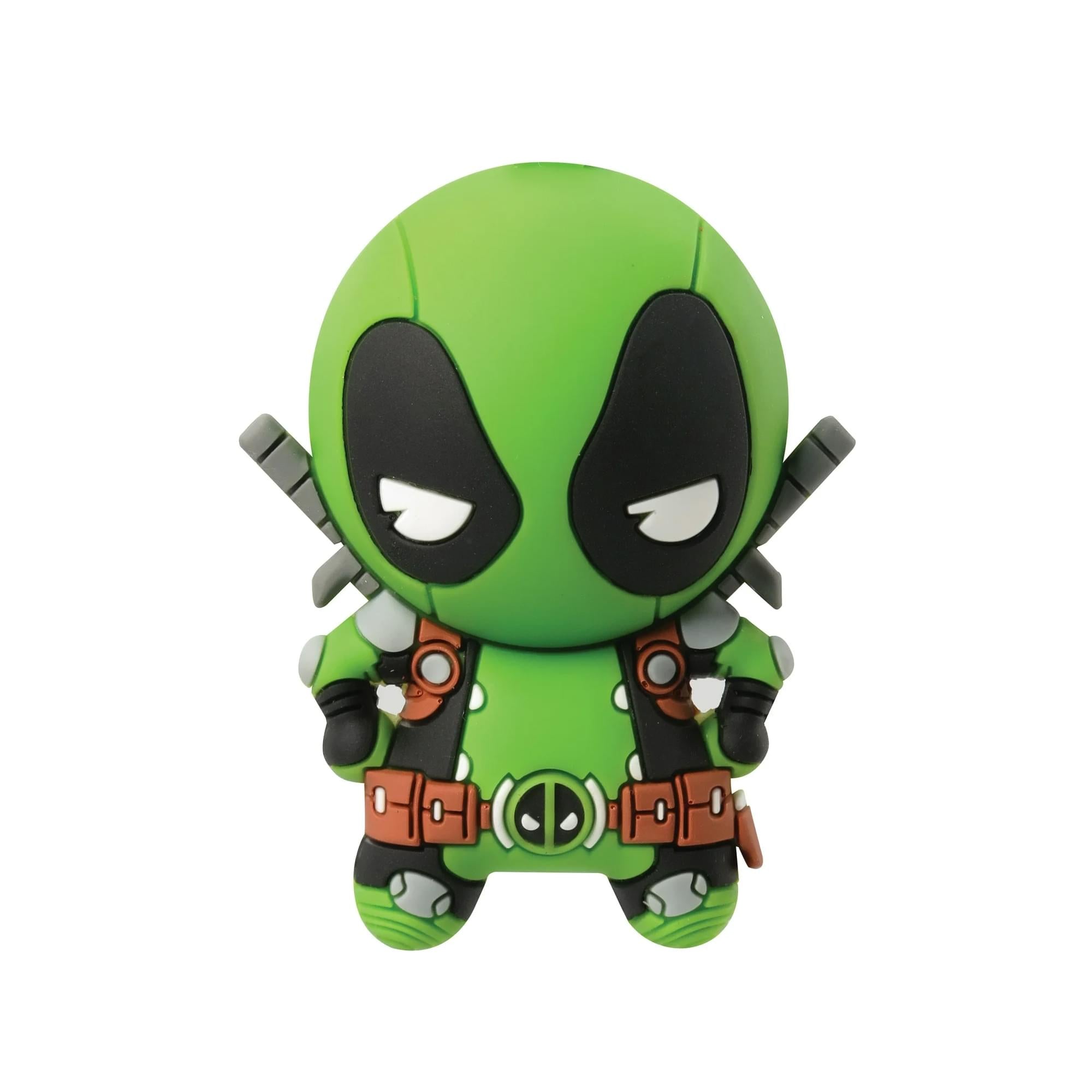 Marvel Deadpool 3D Foam Bag Clip Set | Heart Eyes, Days of Future Now, Solo