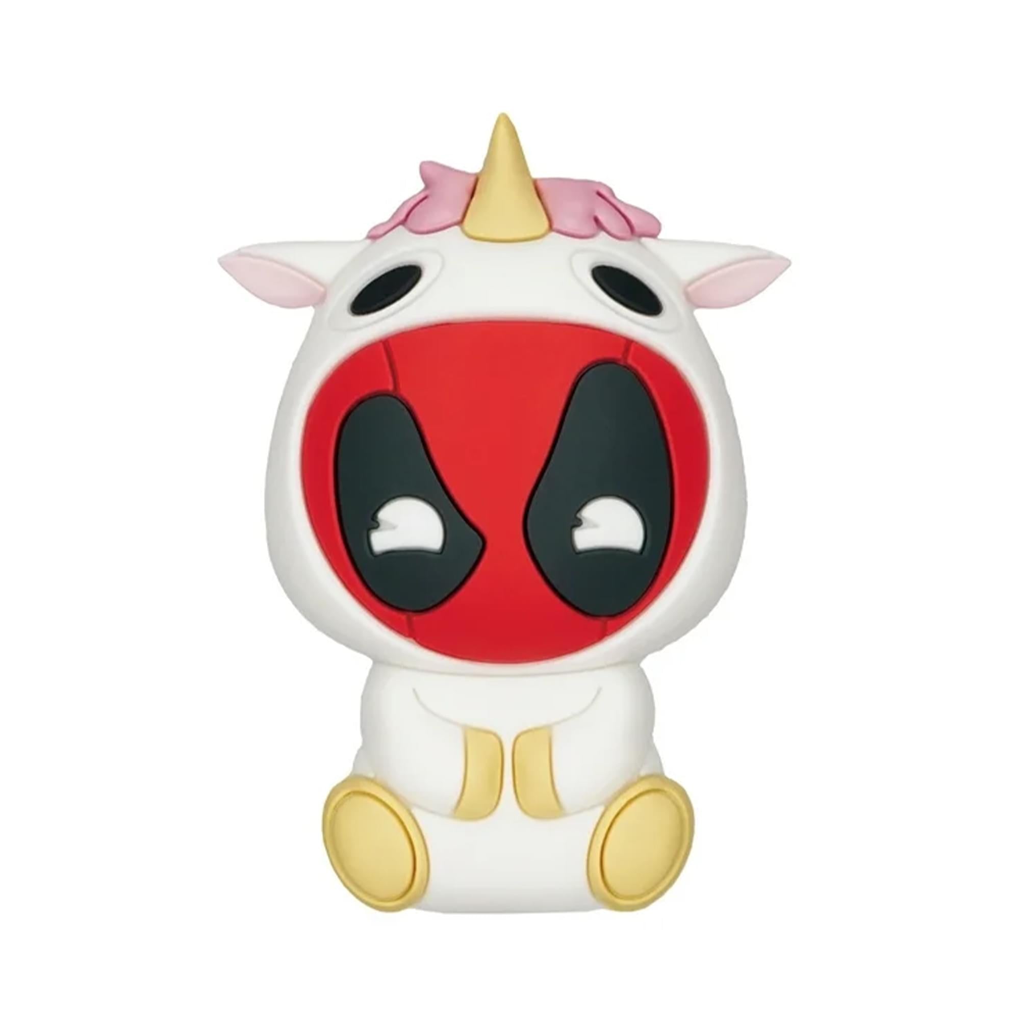 Marvel Deadpool 3D Foam Bag Clip Set | Unicorn, Cupcake, Bathtime
