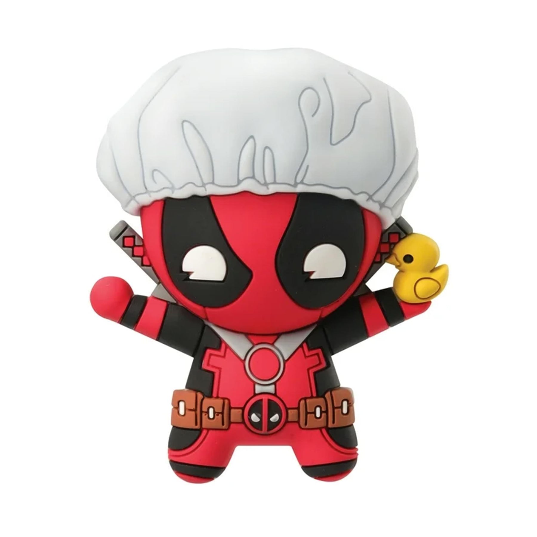 Marvel Deadpool 3D Foam Bag Clip Set | Unicorn, Cupcake, Bathtime