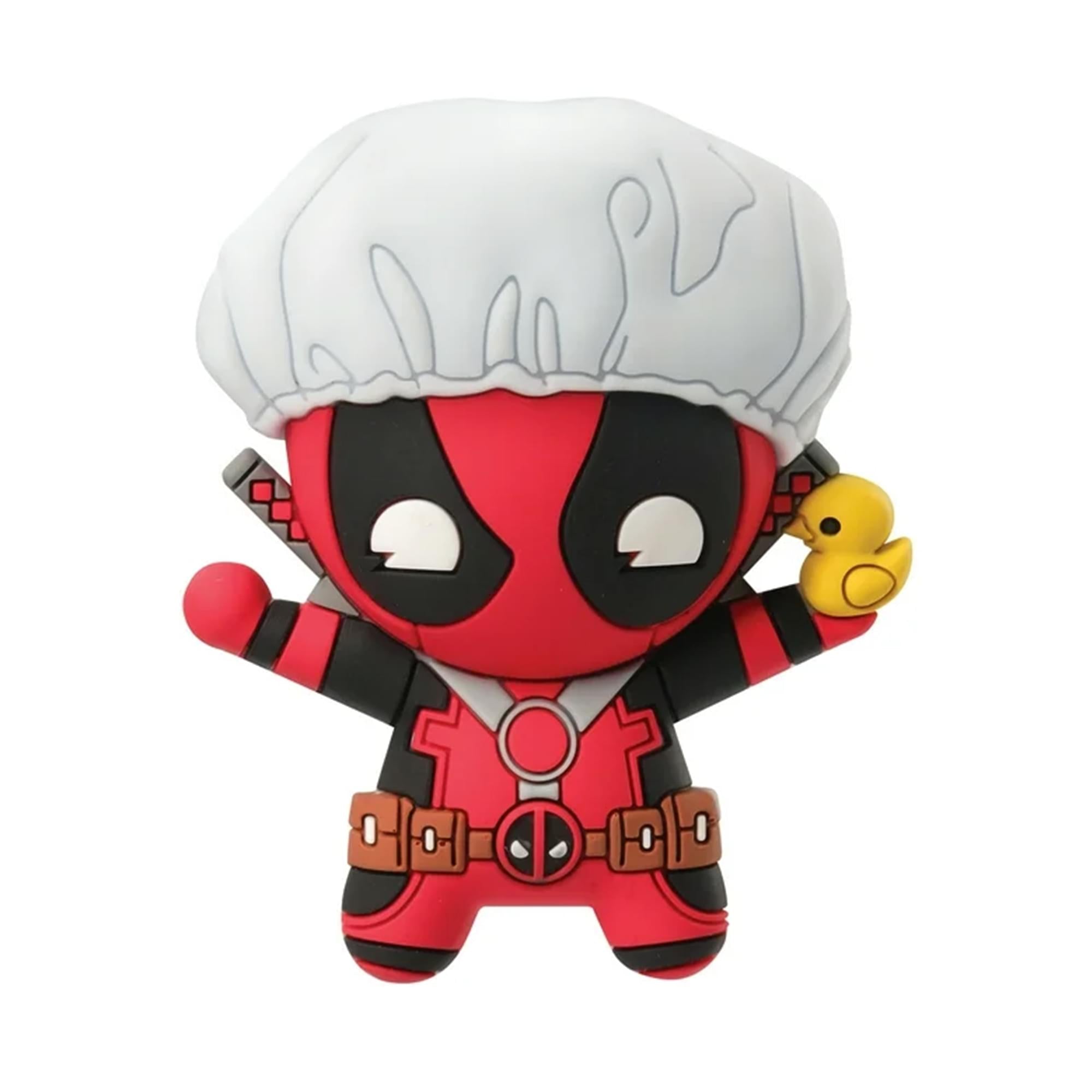 Marvel Deadpool 3D Foam Bag Clip Set | Unicorn, Cupcake, Bathtime