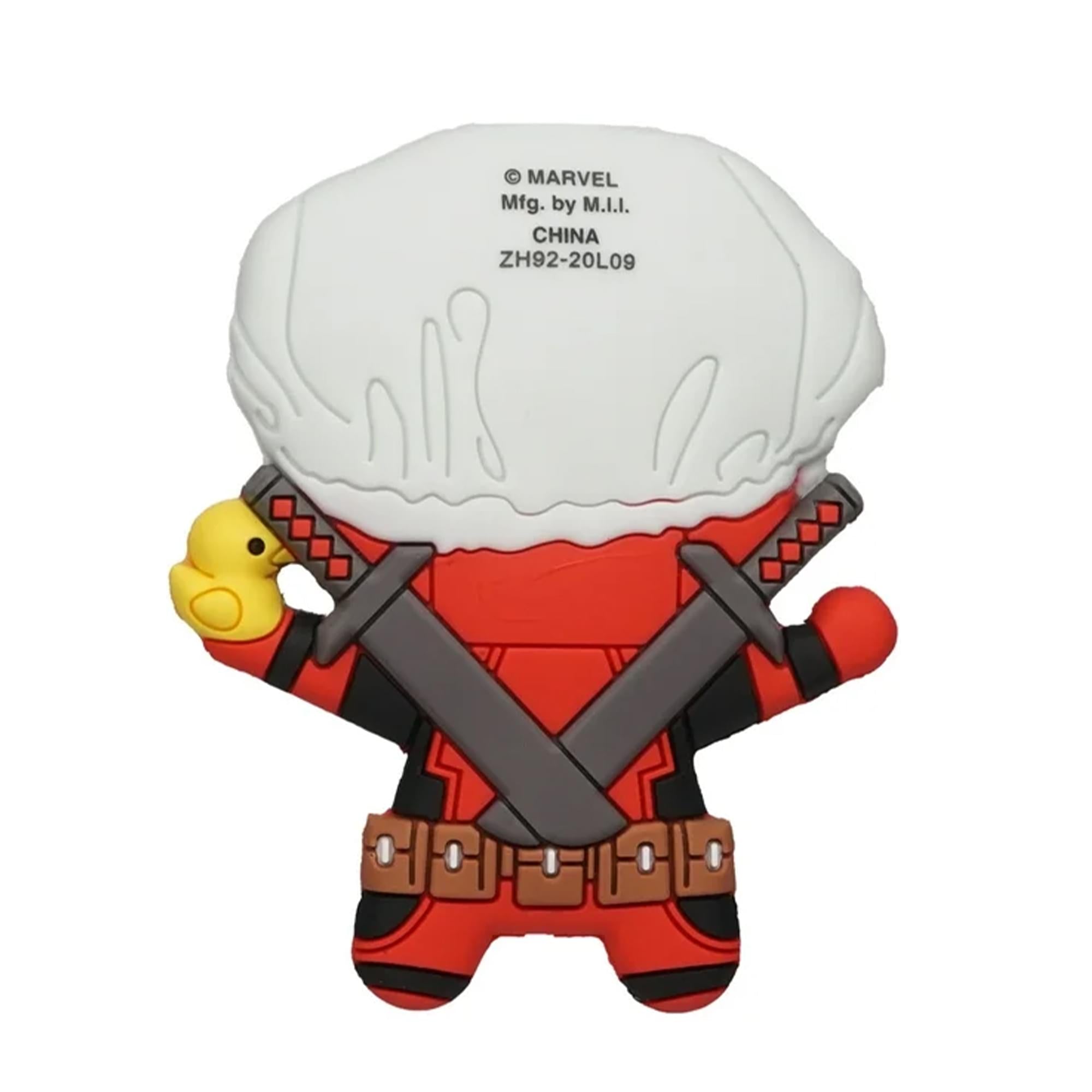 Marvel Deadpool 3D Foam Bag Clip Set | Unicorn, Cupcake, Bathtime