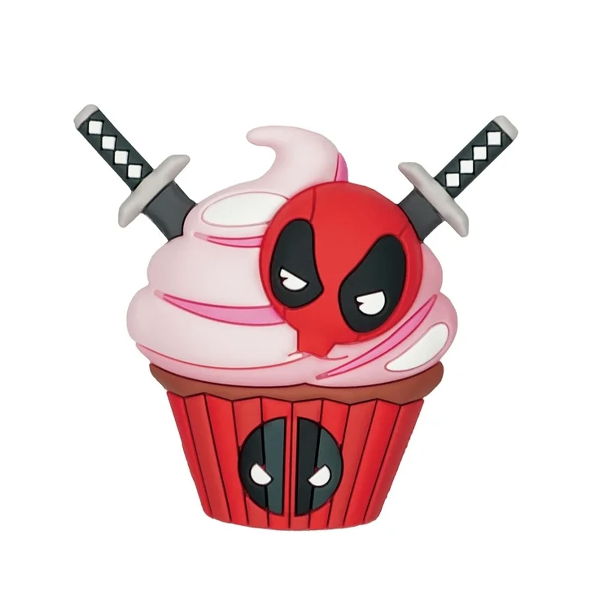 Marvel Deadpool 3D Foam Bag Clip Set | Unicorn, Cupcake, Bathtime
