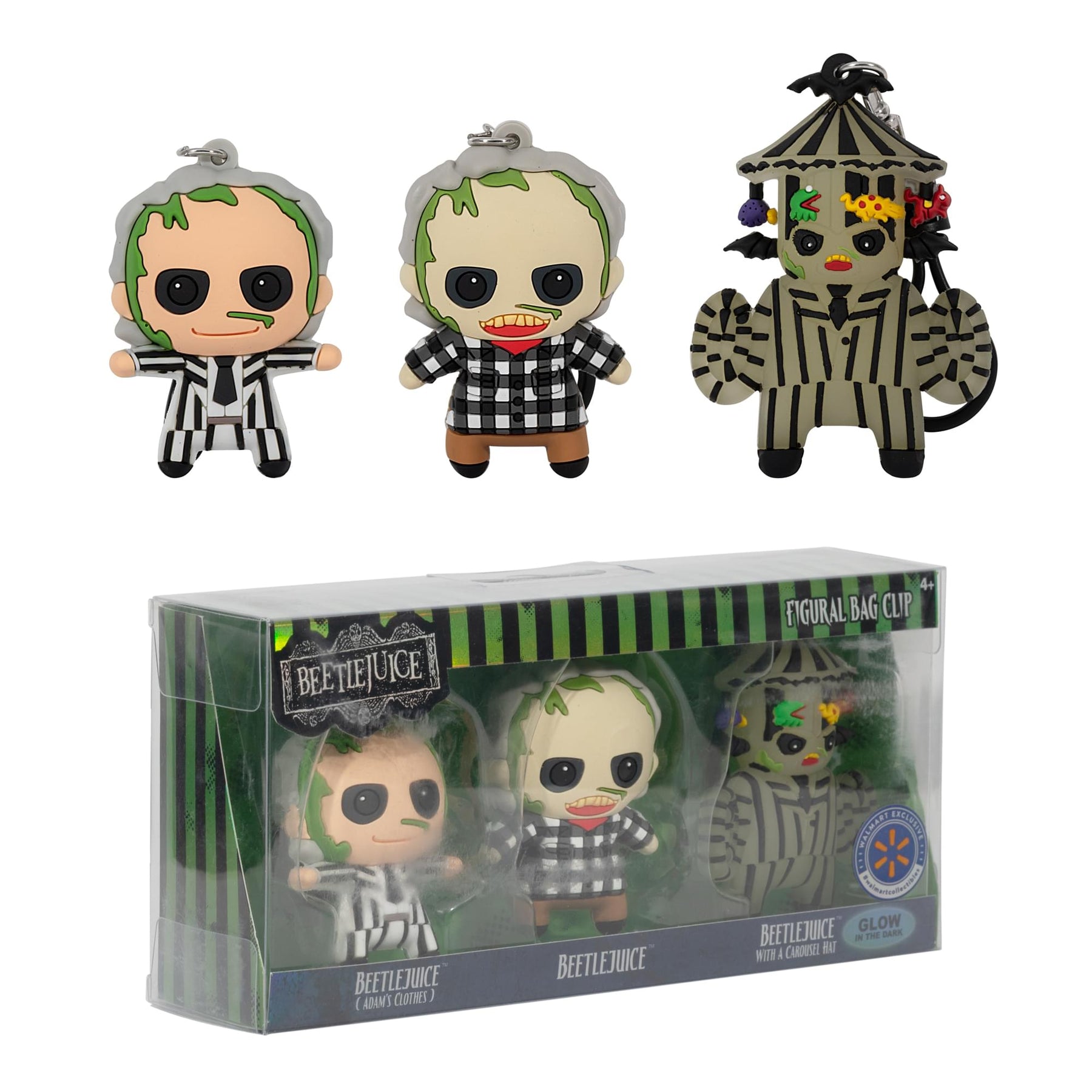 Beetlejuice 3D Foam Figural Bag Clip 3-Piece Collector’s Set