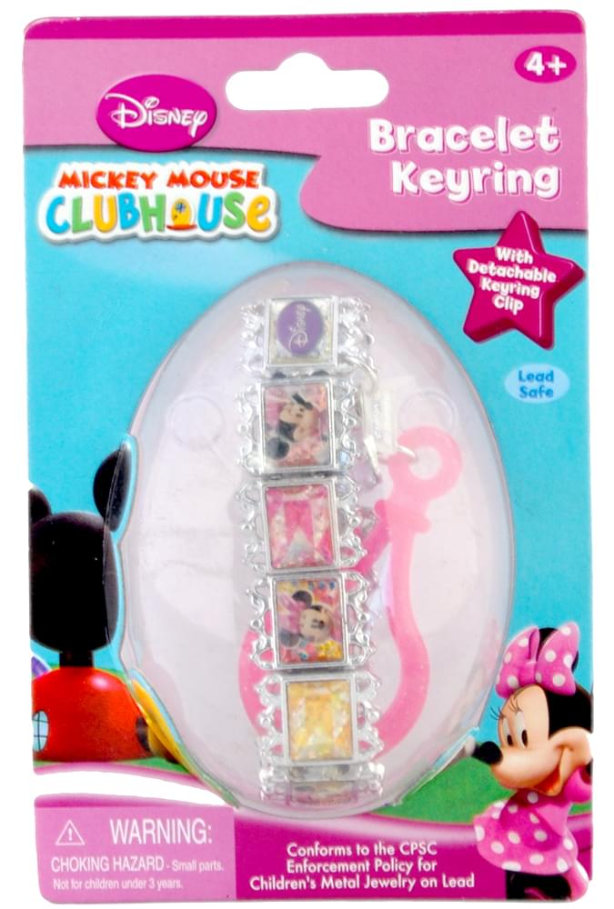 Disney Minnie Mouse Portrait Bracelet Key Ring