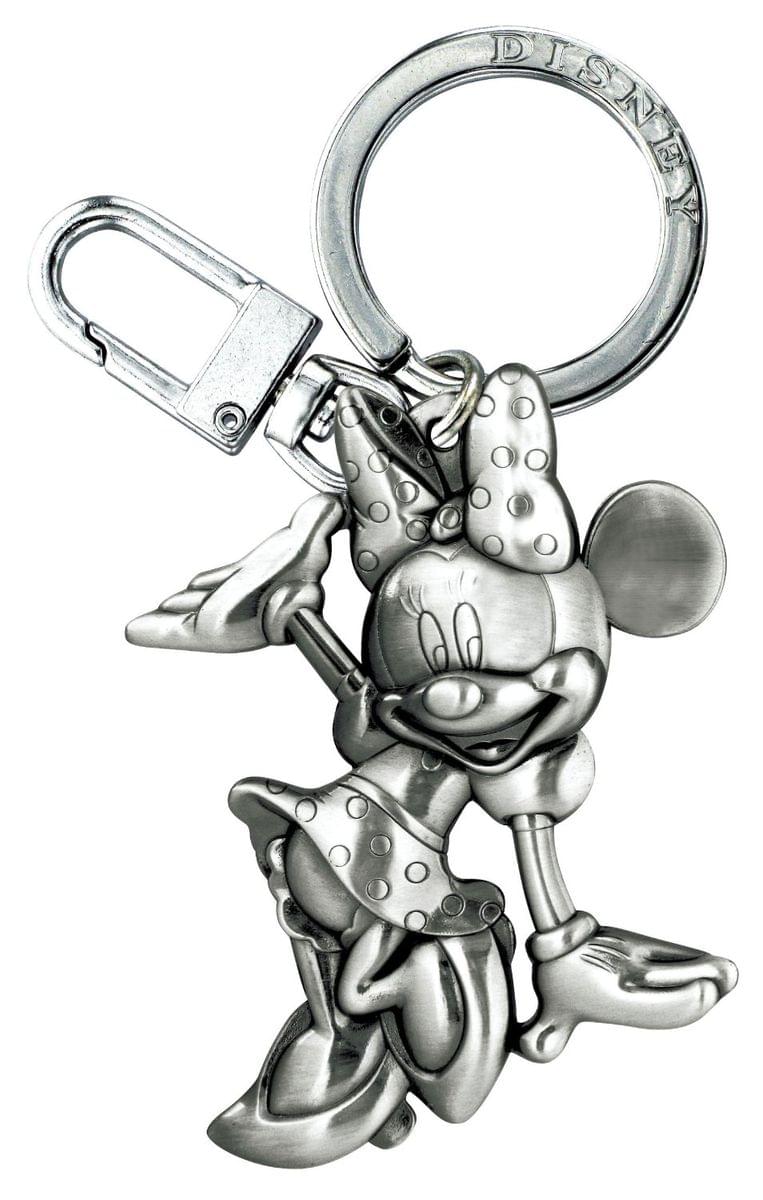 Disney Pewter Key Ring Minnie Mouse Waving