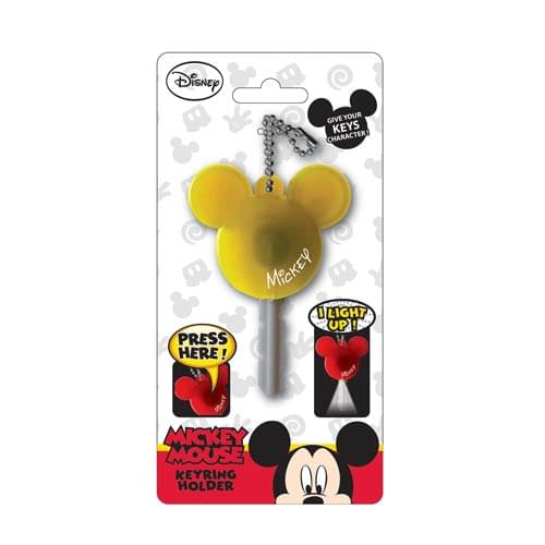 Disney Light Up Key Holder Mickey Mouse Icon Yellow