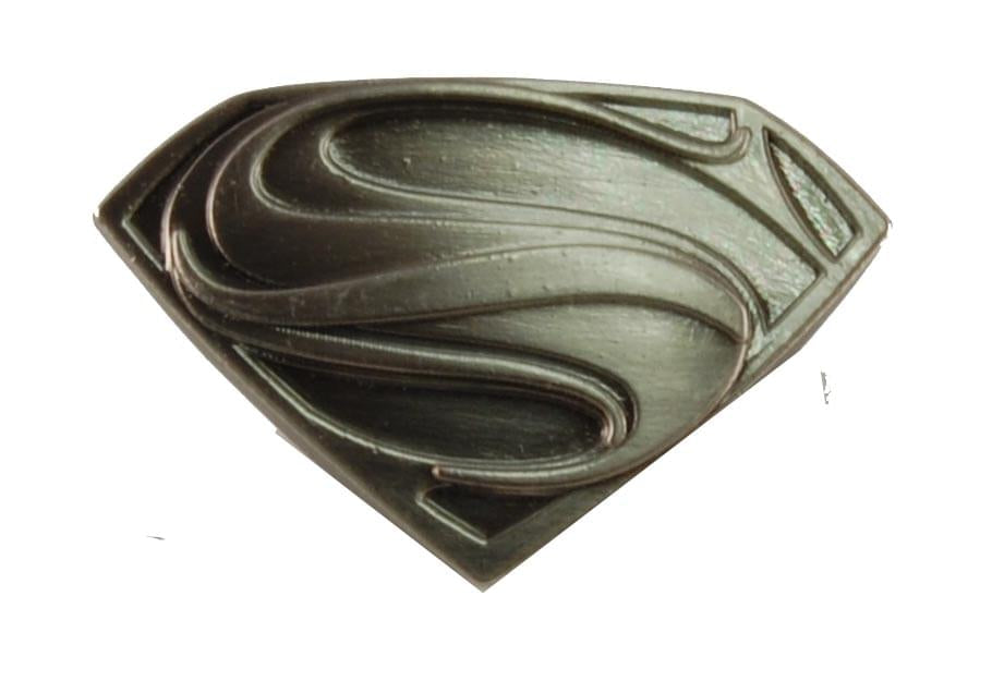 Superman Man Of Steel 1" Pewter Lapel Pin