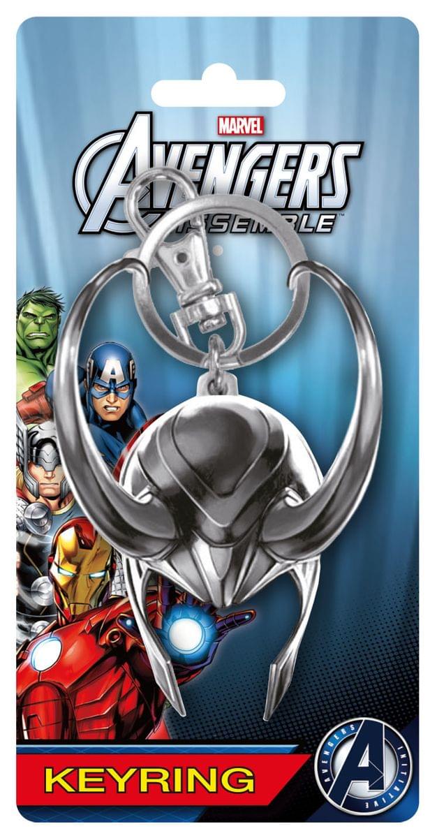 Marvel Loki Helmet 3D Pewter Key Ring