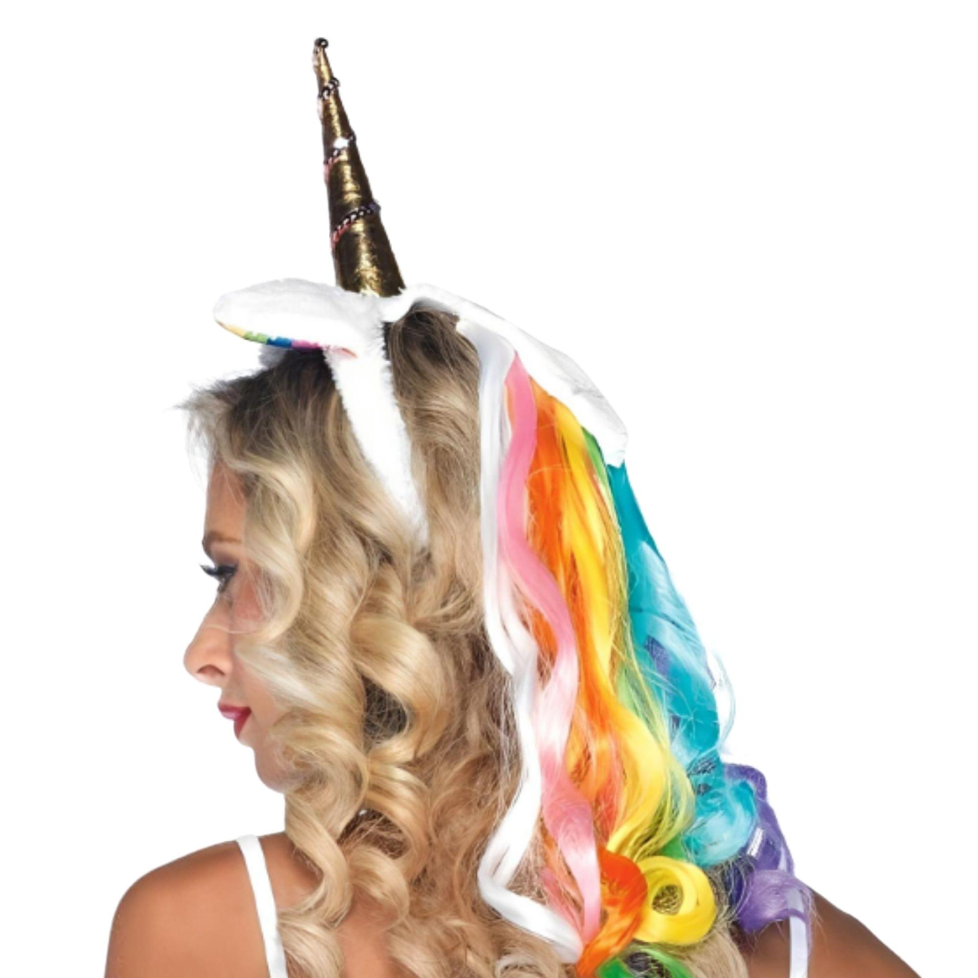 Rainbow Unicorn Adult Costume Headband