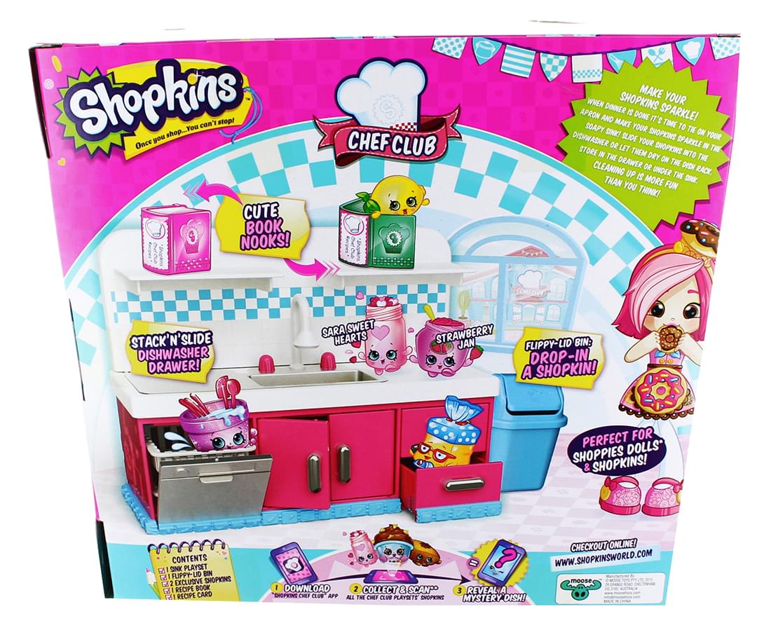 Shopkins Season 6 Chef Club Playset Sparkle Clean Washer