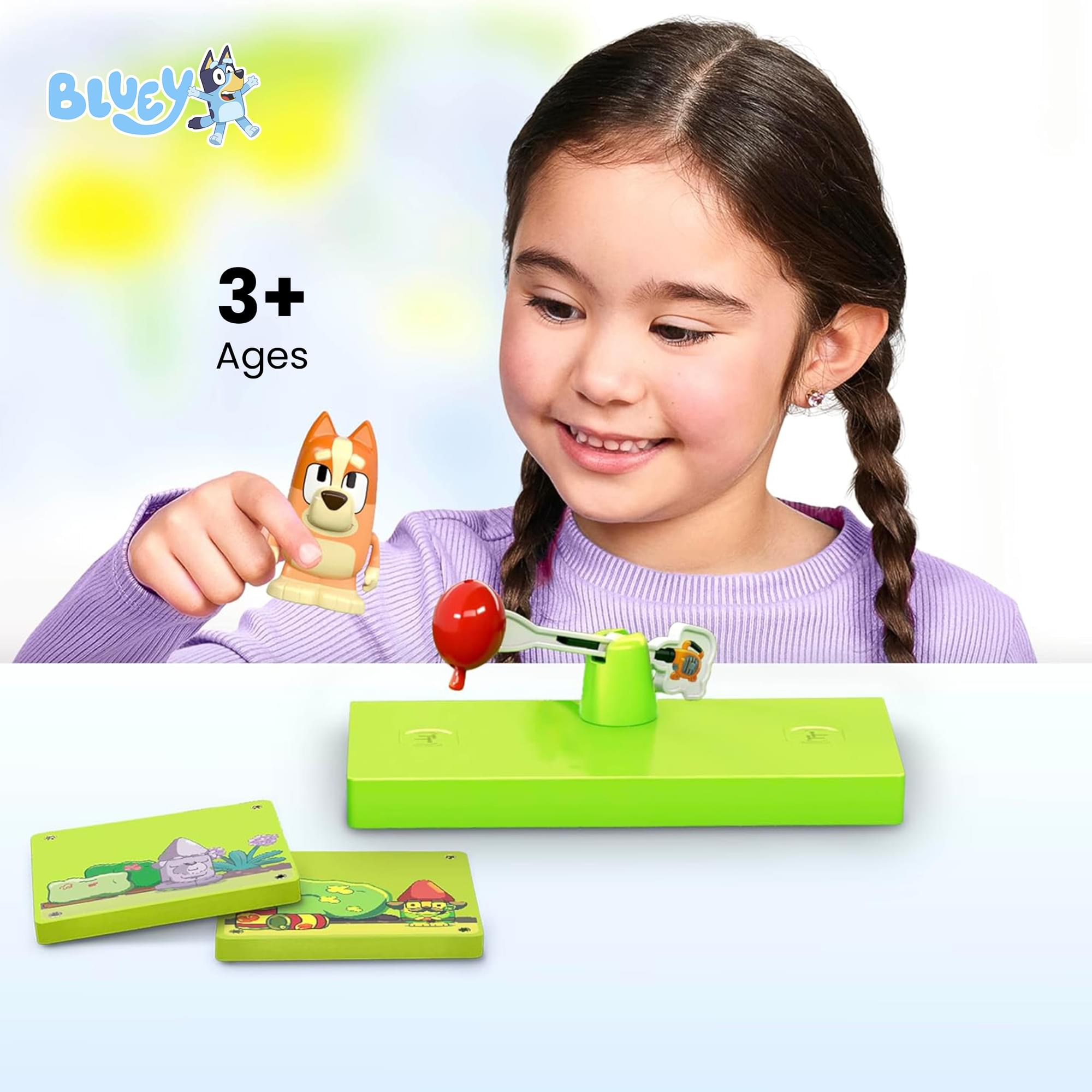Bluey Bingo Tile Town 6-Piece Magnetic Tile Booster Set