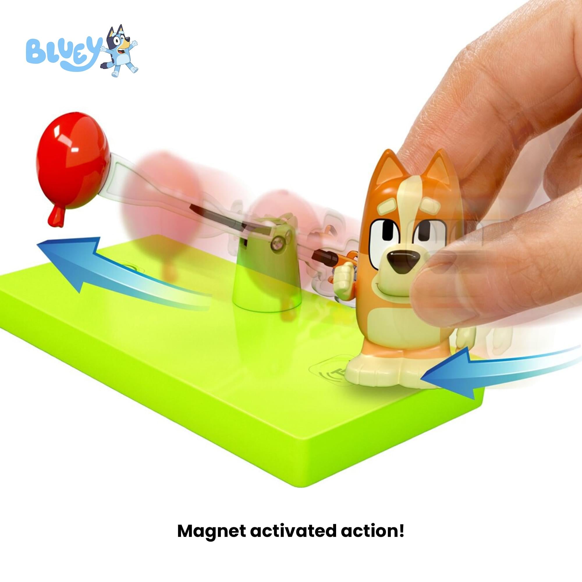 Bluey Bingo Tile Town 6-Piece Magnetic Tile Booster Set