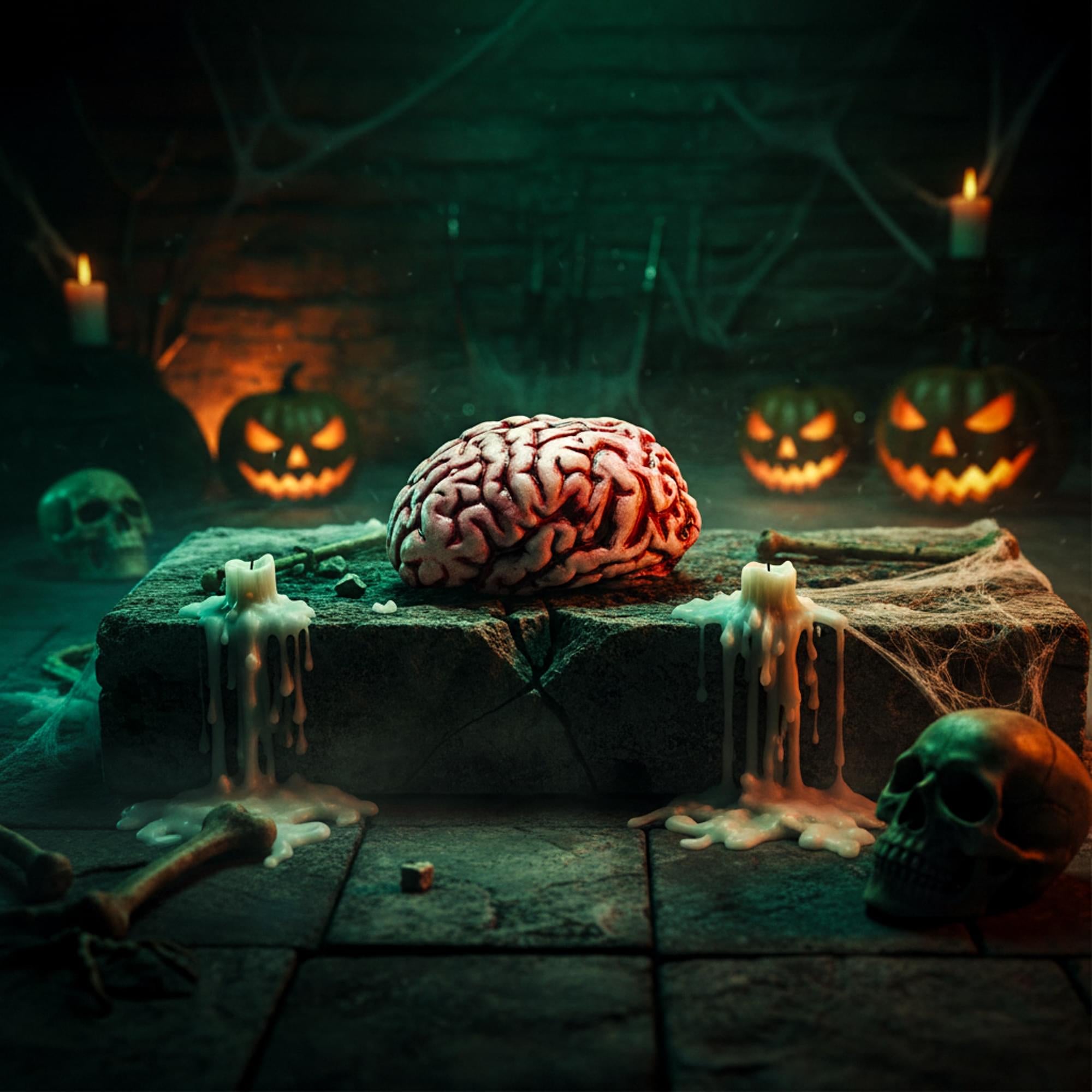 Butcher Shop Bloody Brain Plastic Halloween Prop
