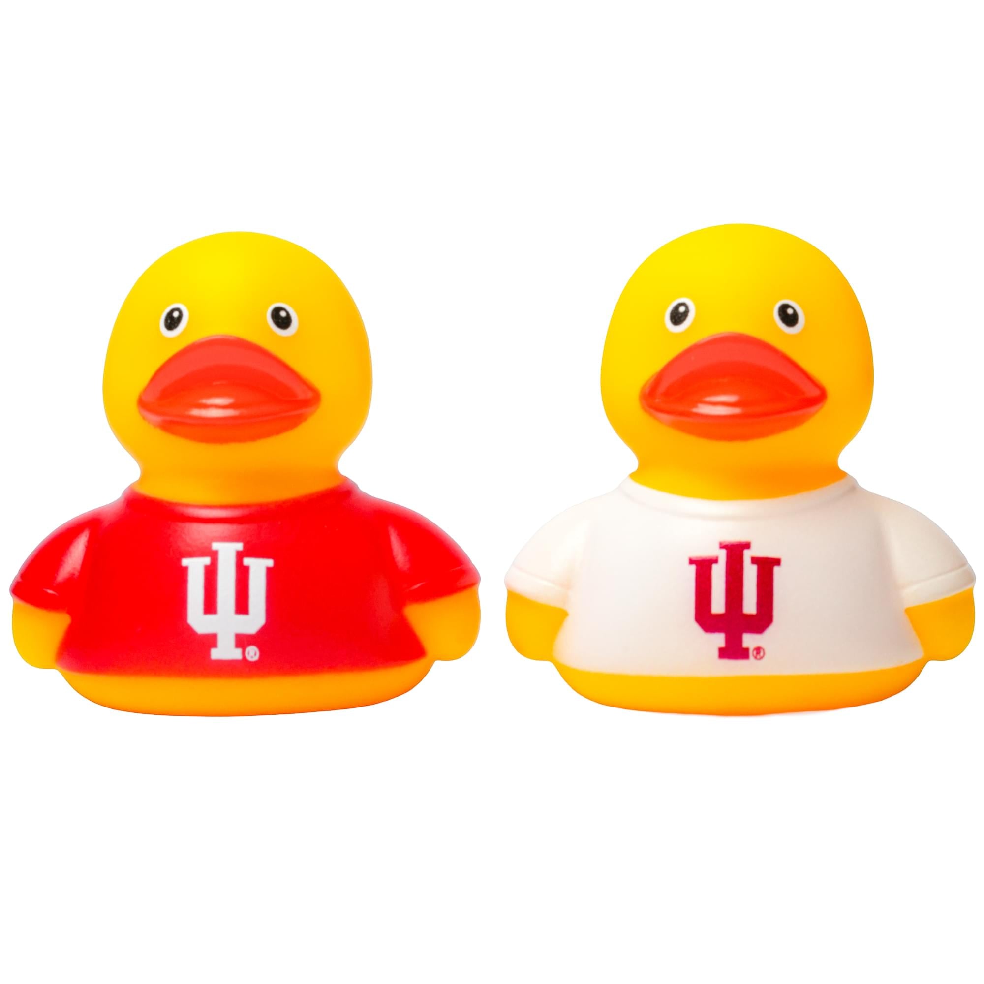 NCAA University Of Indiana Logo Rubber Duck 2-Pack | 2.5 Inches