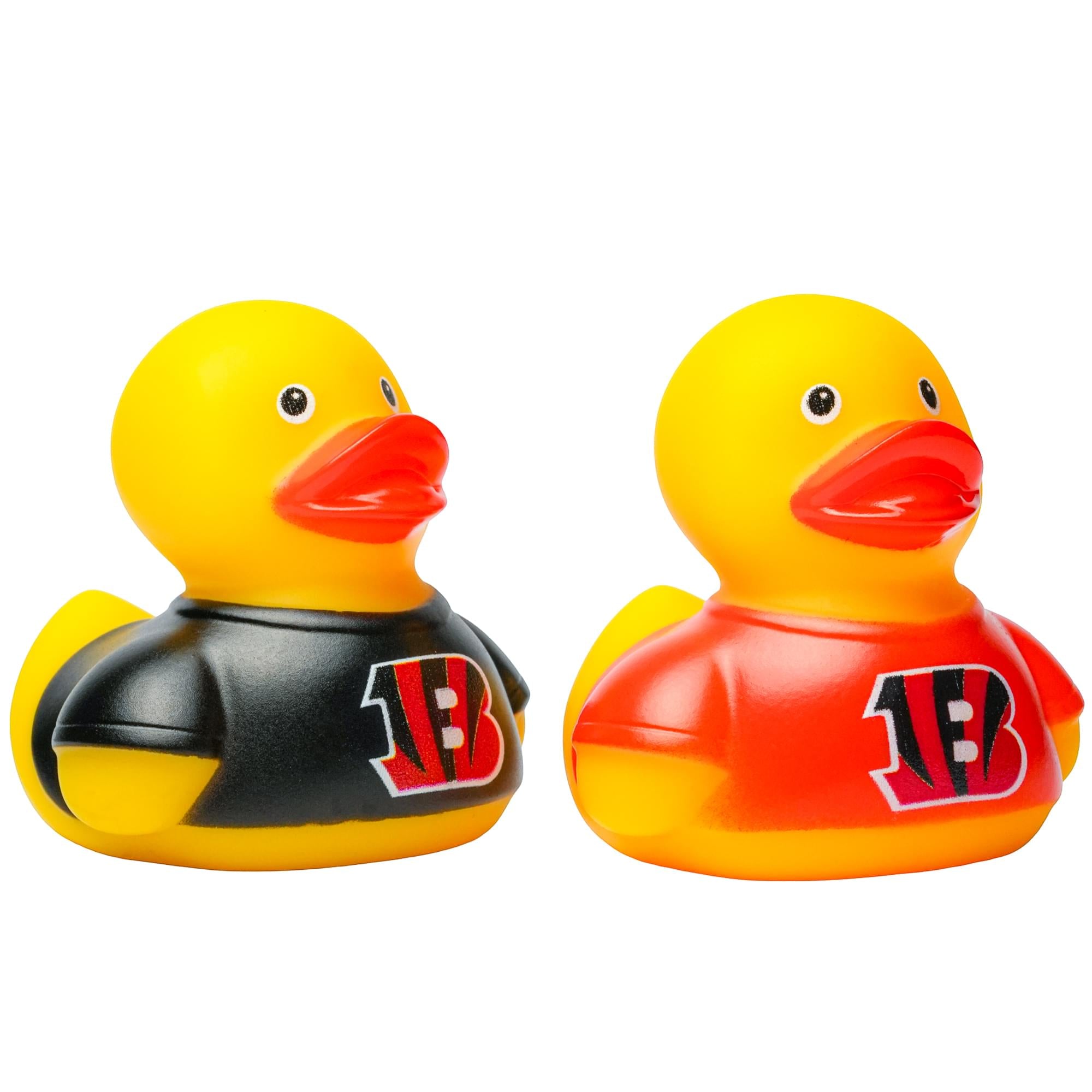 NFL Cincinnati Bengals Logo Rubber Duck 2-Pack | 2.5 Inches