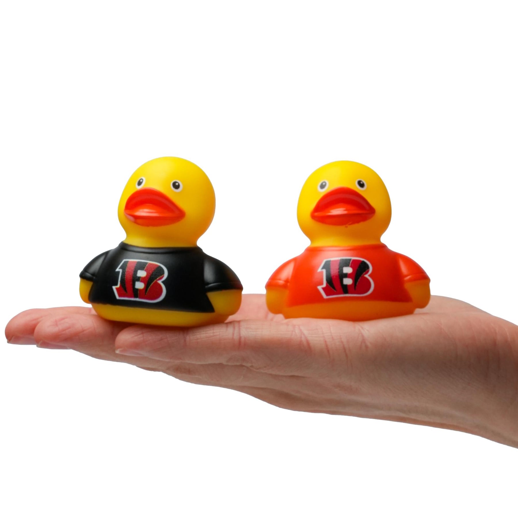 NFL Cincinnati Bengals Logo Rubber Duck 2-Pack | 2.5 Inches