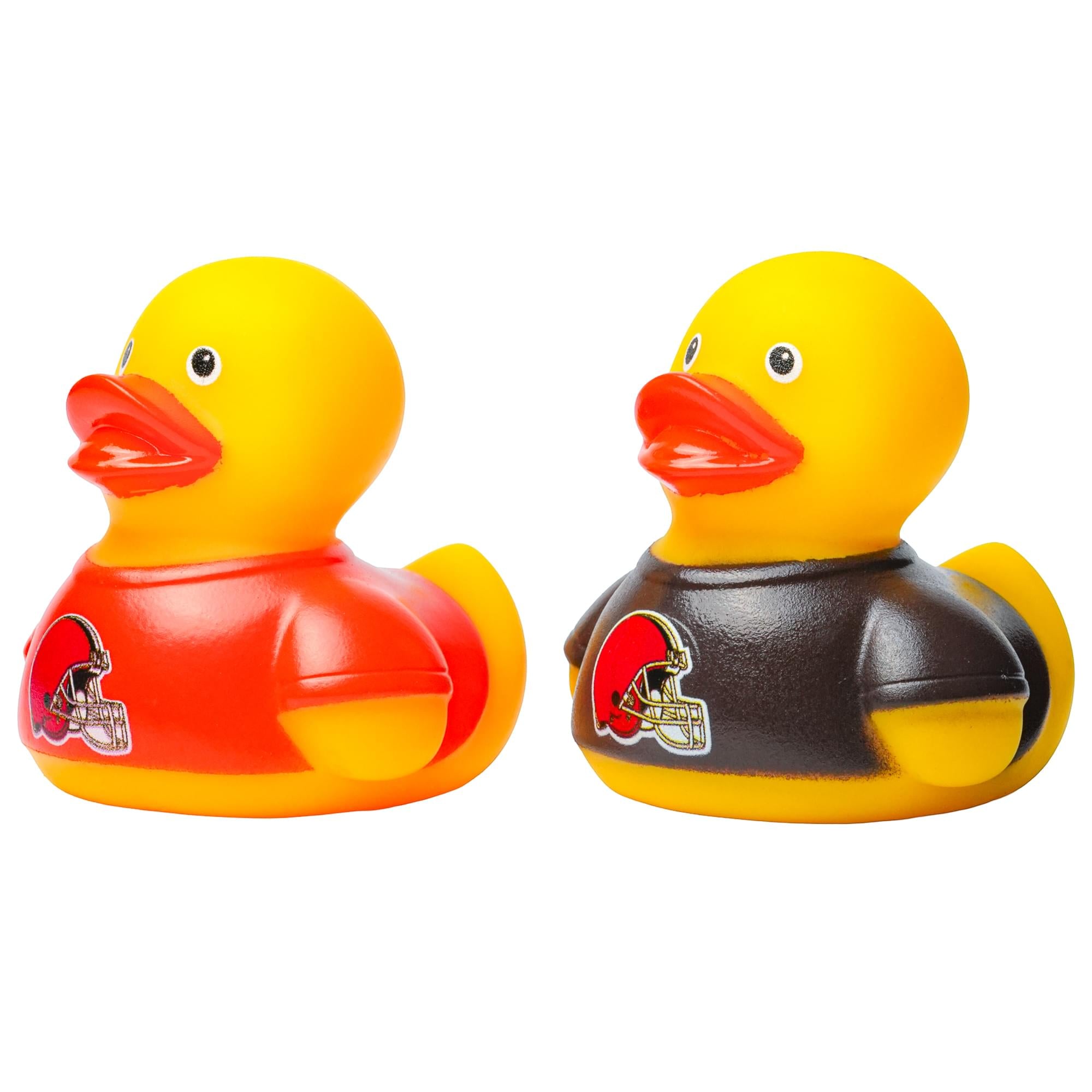 NFL Cleveland Browns Logo Rubber Duck 2-Pack | 2.5 Inches
