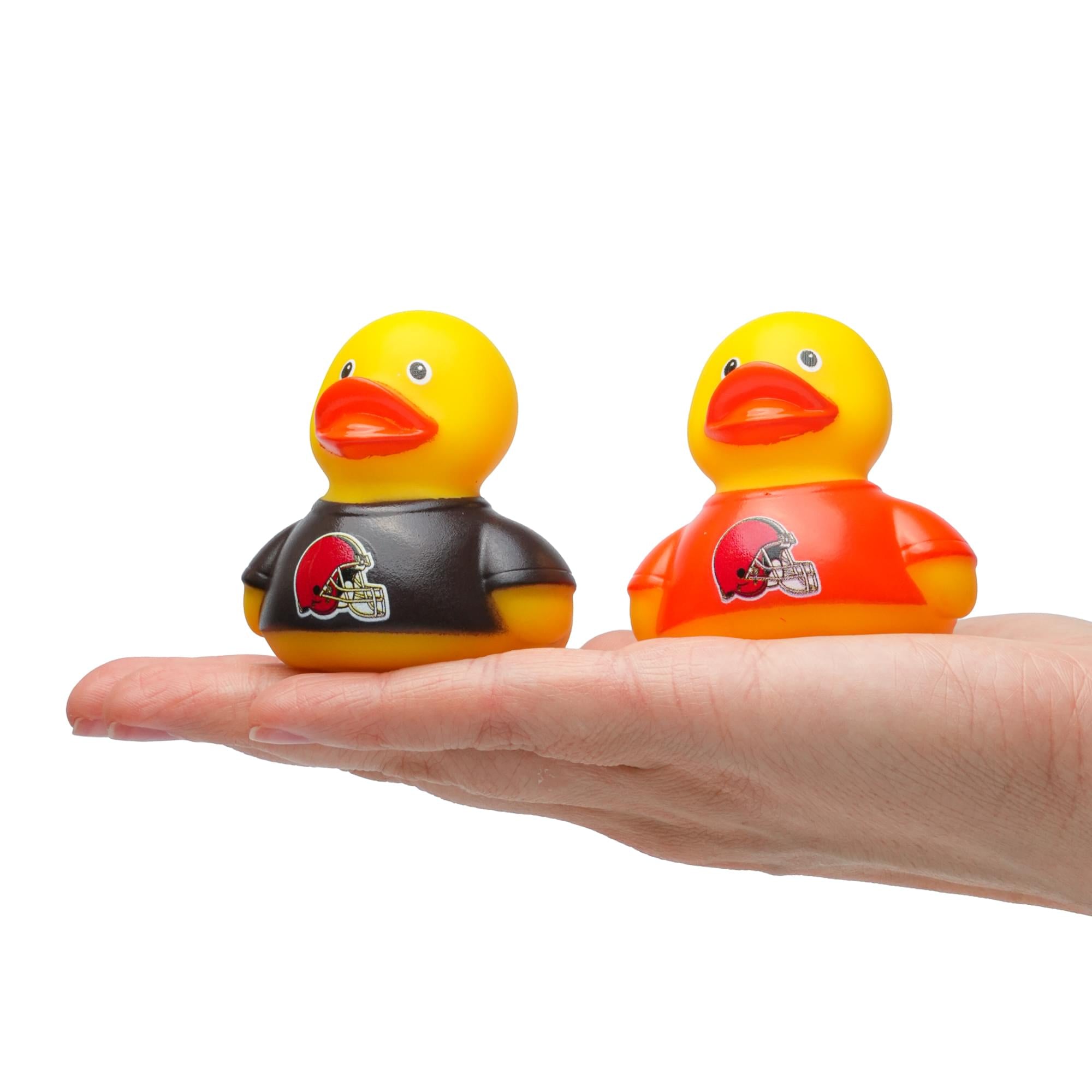NFL Cleveland Browns Logo Rubber Duck 2-Pack | 2.5 Inches