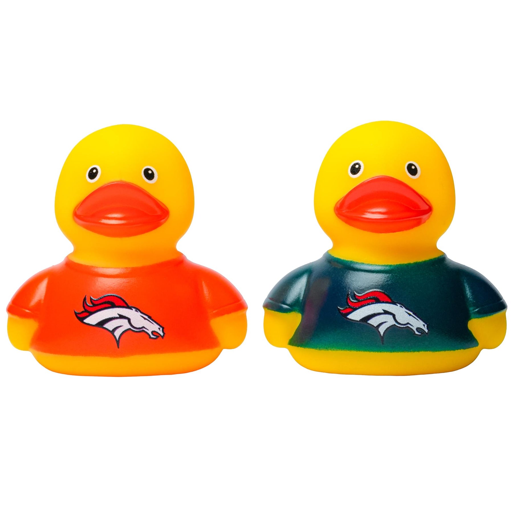 NFL Denver Broncos Logo Rubber Duck 2-Pack | 2.5 Inches