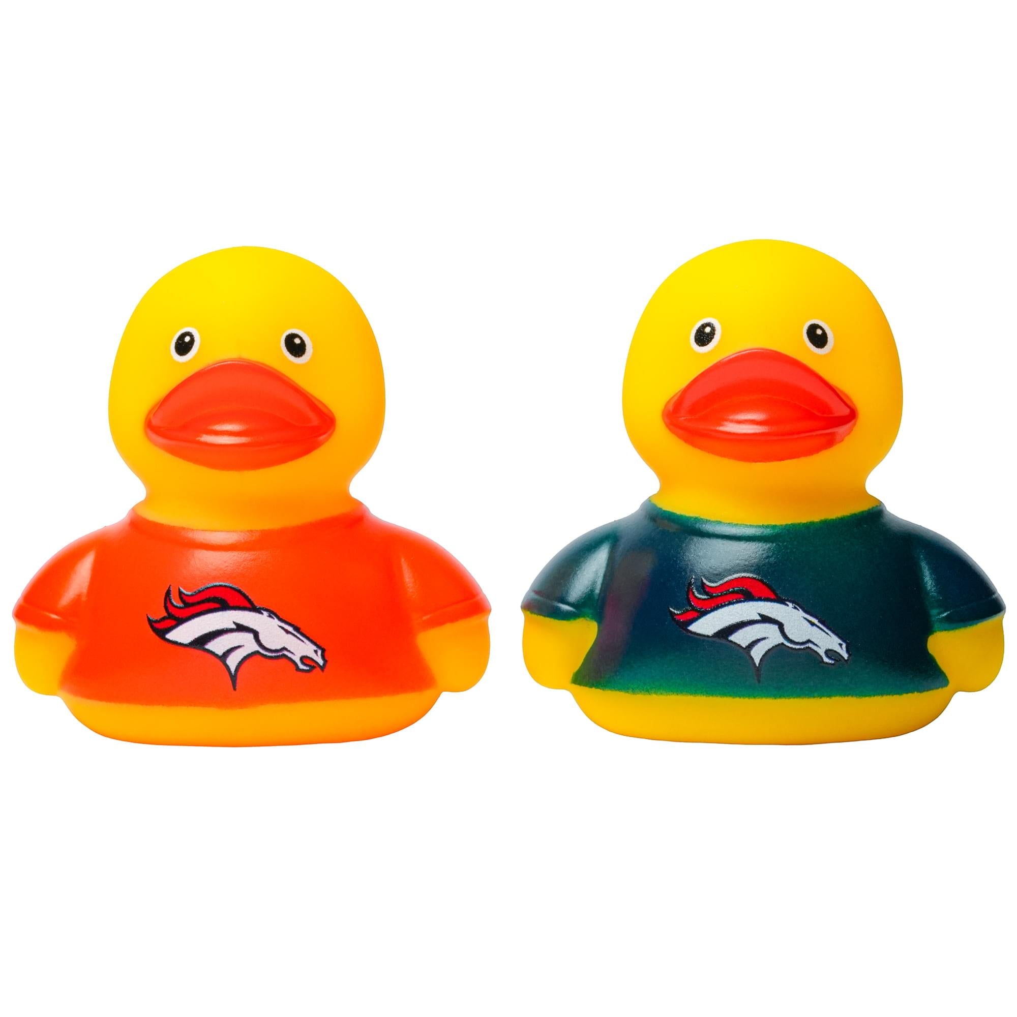 NFL Denver Broncos Logo Rubber Duck 2-Pack | 2.5 Inches