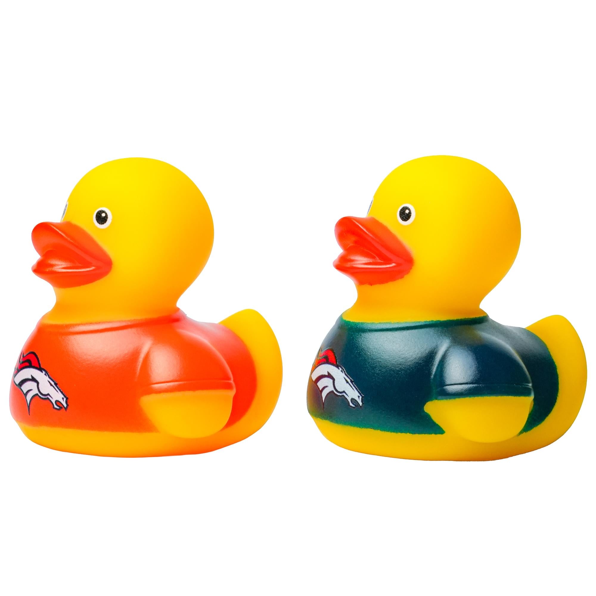 NFL Denver Broncos Logo Rubber Duck 2-Pack | 2.5 Inches