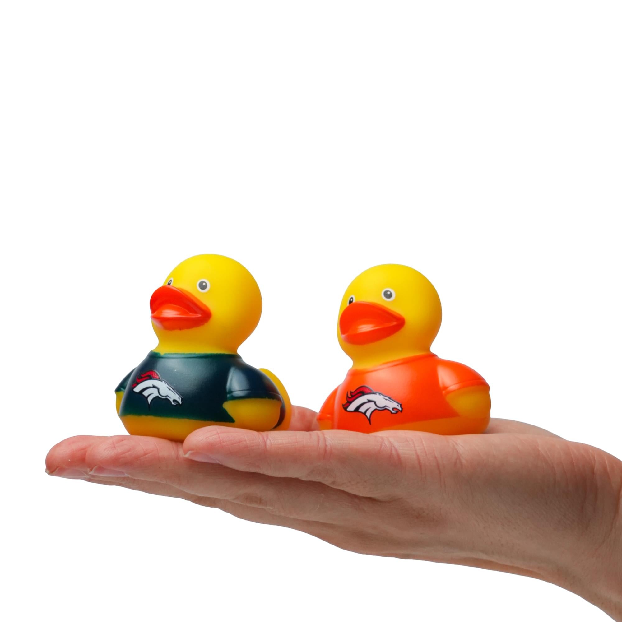 NFL Denver Broncos Logo Rubber Duck 2-Pack | 2.5 Inches