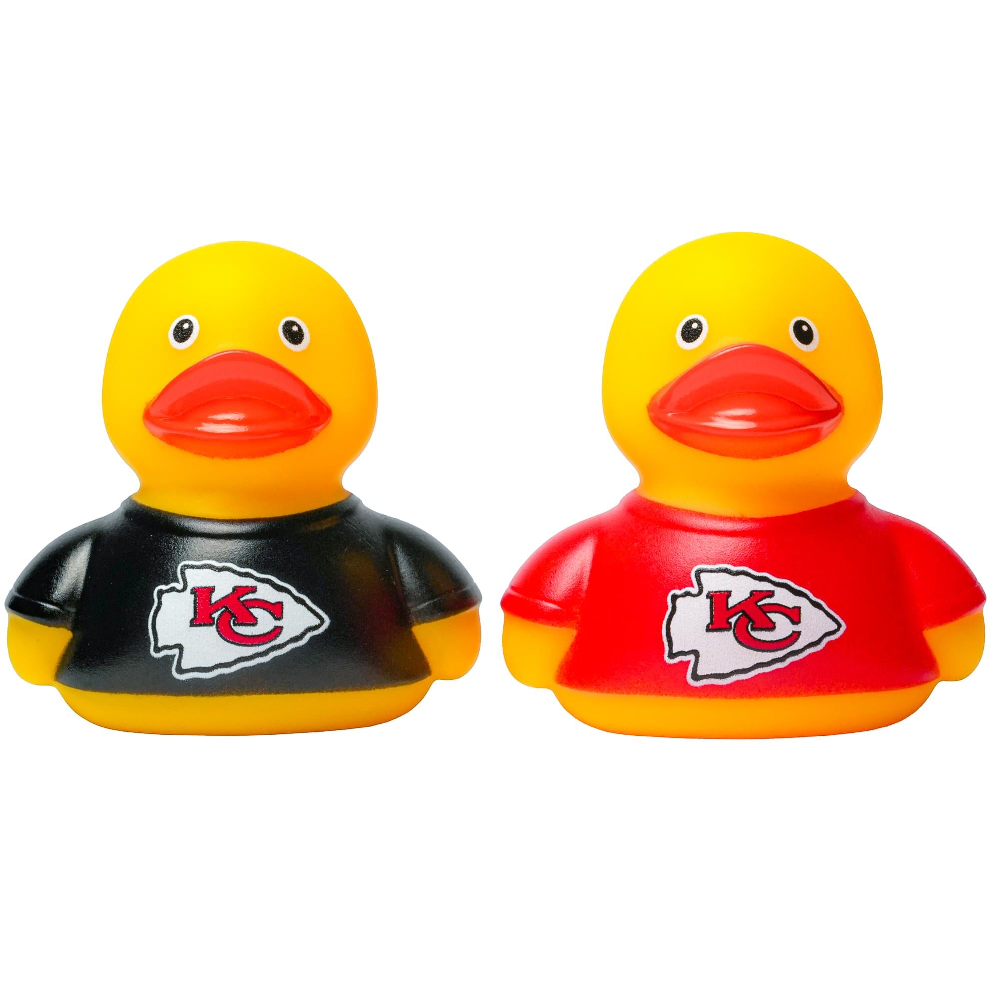 NFL Kansas City Chiefs Logo Rubber Duck 2-Pack | 2.5 Inches