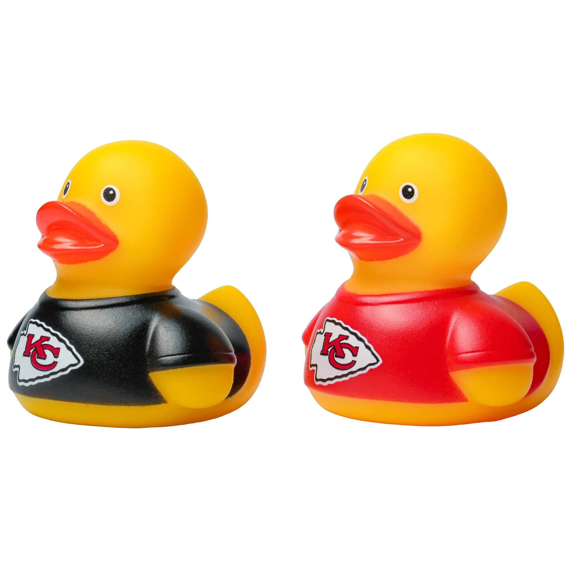 NFL Kansas City Chiefs Logo Rubber Duck 2-Pack | 2.5 Inches