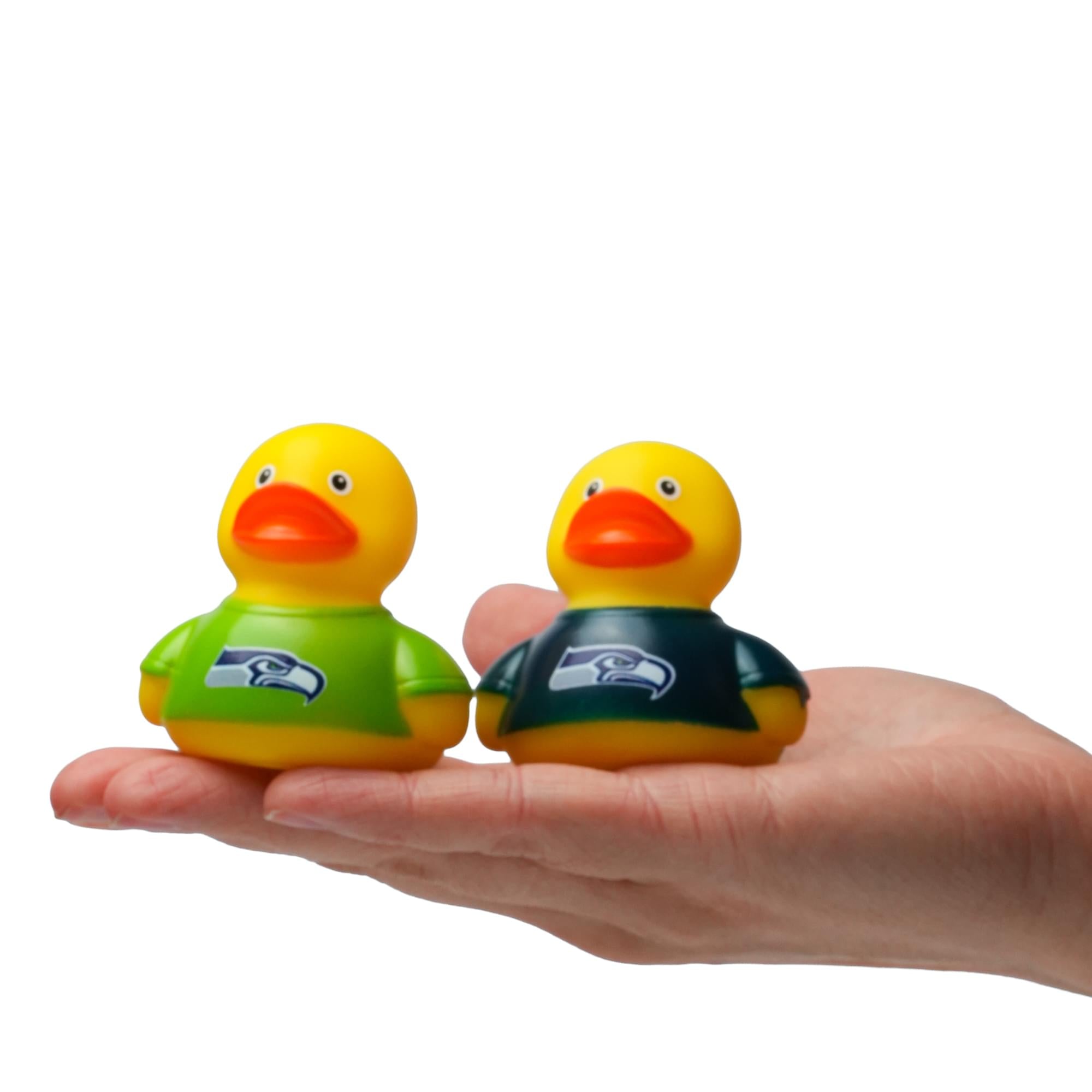 NFL Seattle Seahawks Logo Rubber Duck 2-Pack | 2.5 Inches