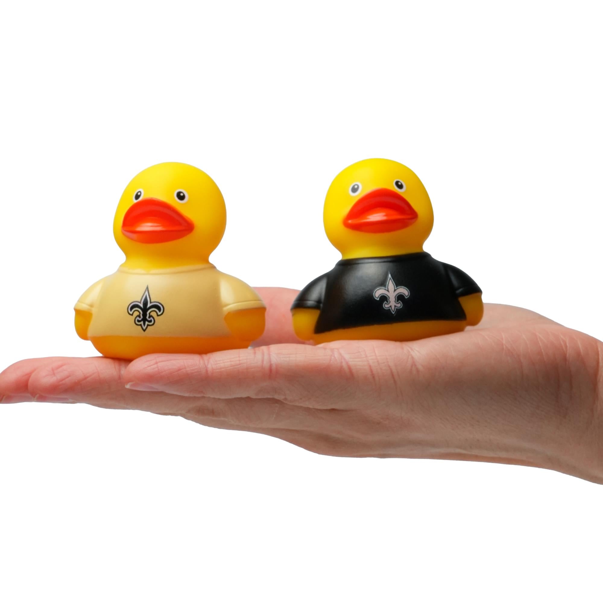 NFL New Orleans Saints Logo Rubber Duck 2-Pack | 2.5 Inches