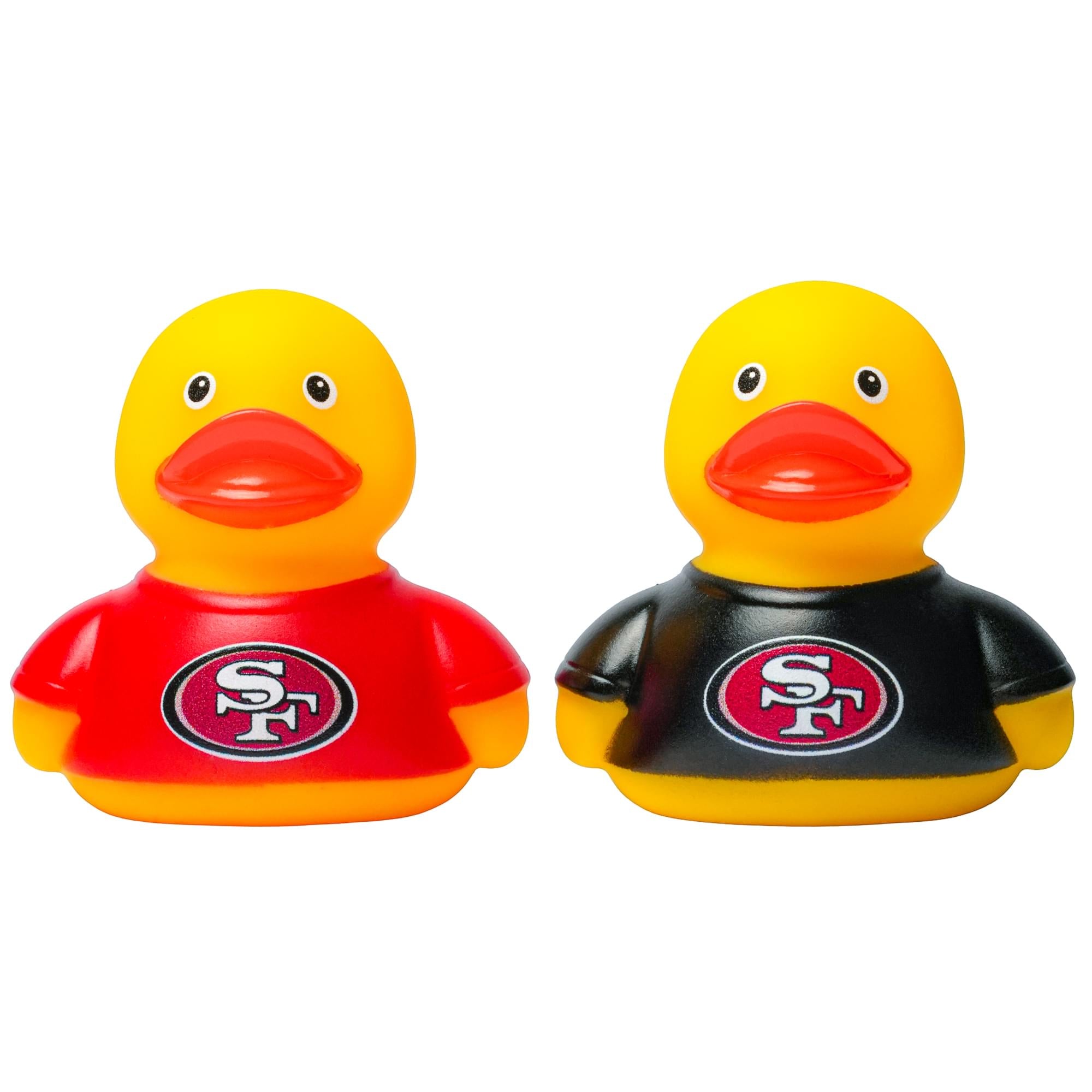 NFL San Francisco 49ers Logo Rubber Duck 2-Pack | 2.5 Inches