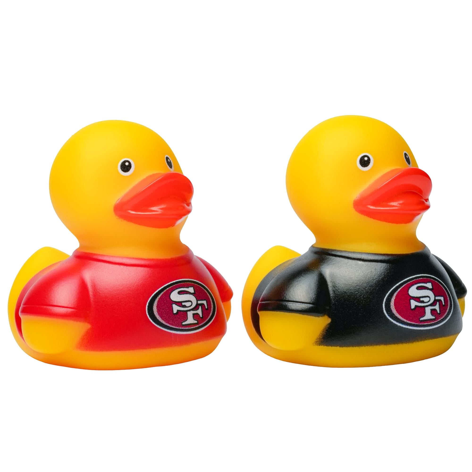 NFL San Francisco 49ers Logo Rubber Duck 2-Pack | 2.5 Inches