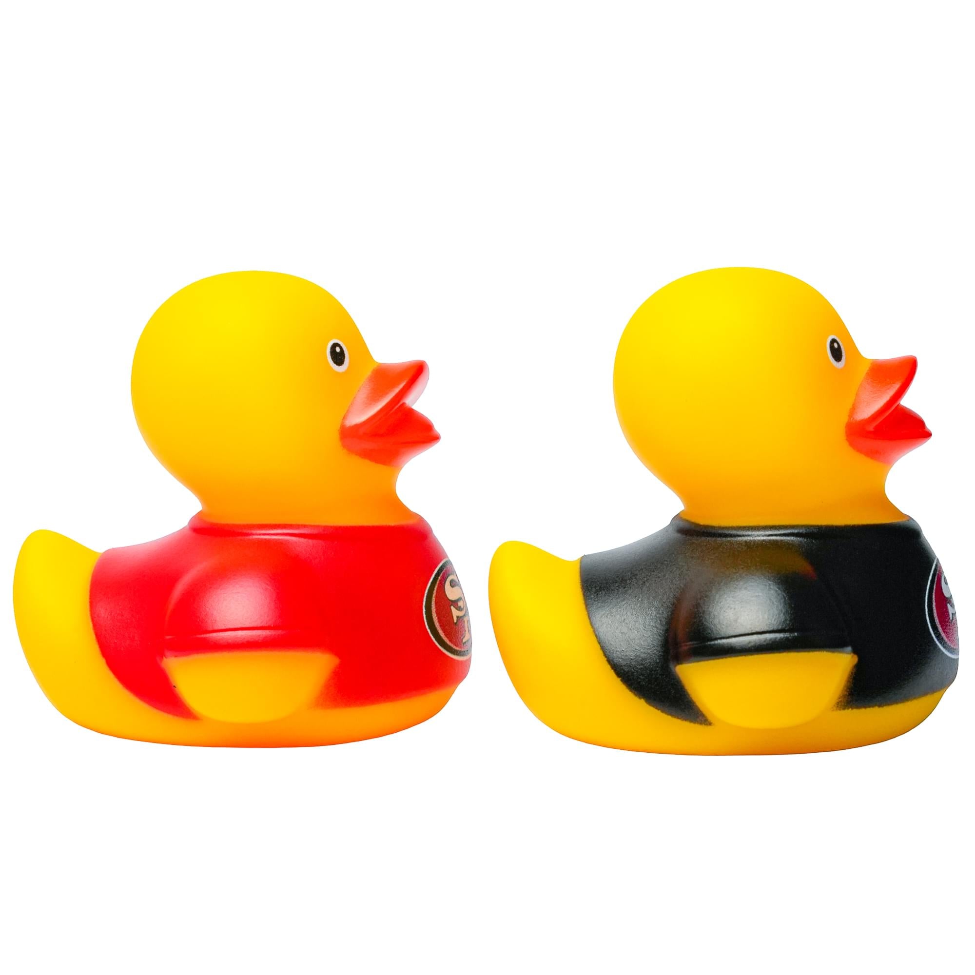 NFL San Francisco 49ers Logo Rubber Duck 2-Pack | 2.5 Inches