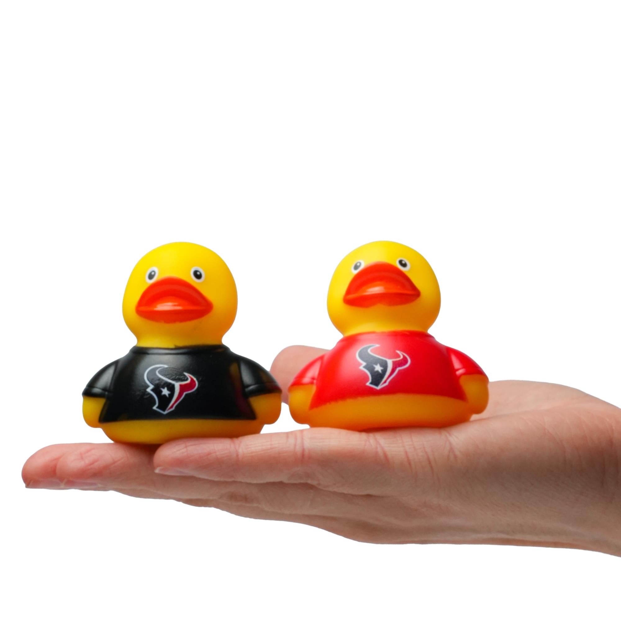 NFL Houston Texans Logo Rubber Duck 2-Pack | 2.5 Inches