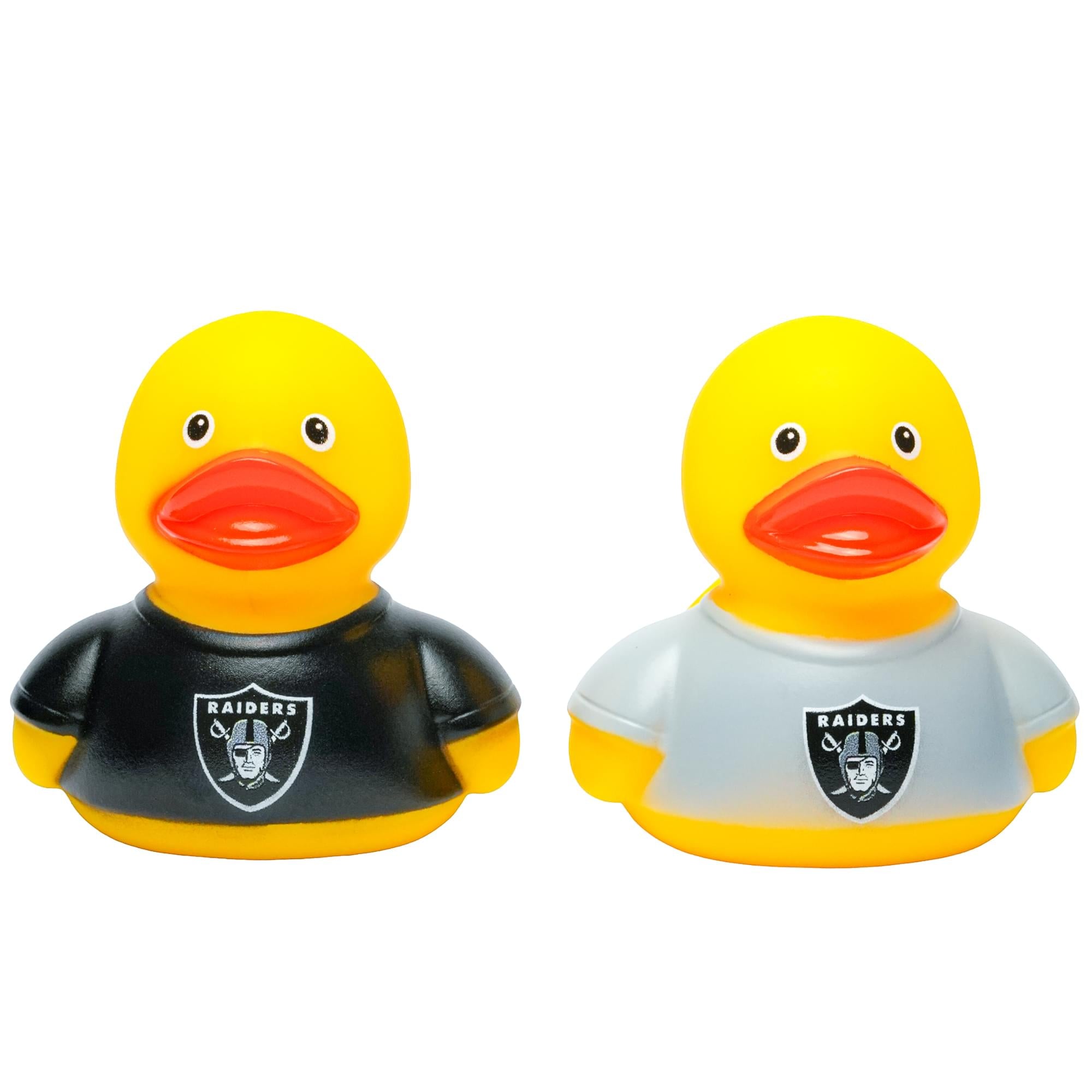 NFL Las Vegas Raiders Logo Rubber Duck 2-Pack | 2.5 Inches
