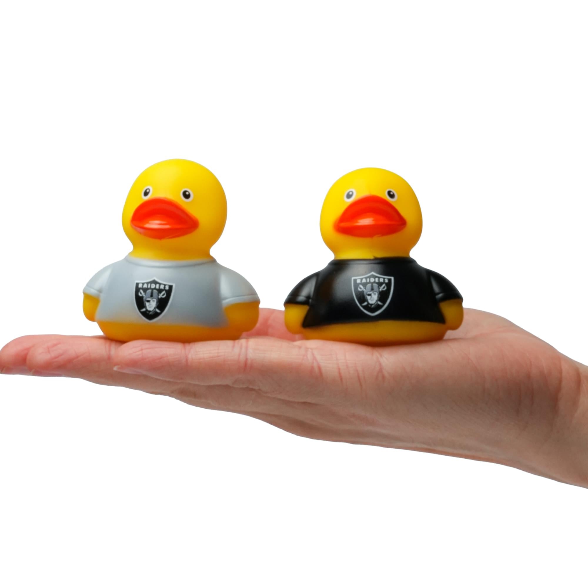 NFL Las Vegas Raiders Logo Rubber Duck 2-Pack | 2.5 Inches