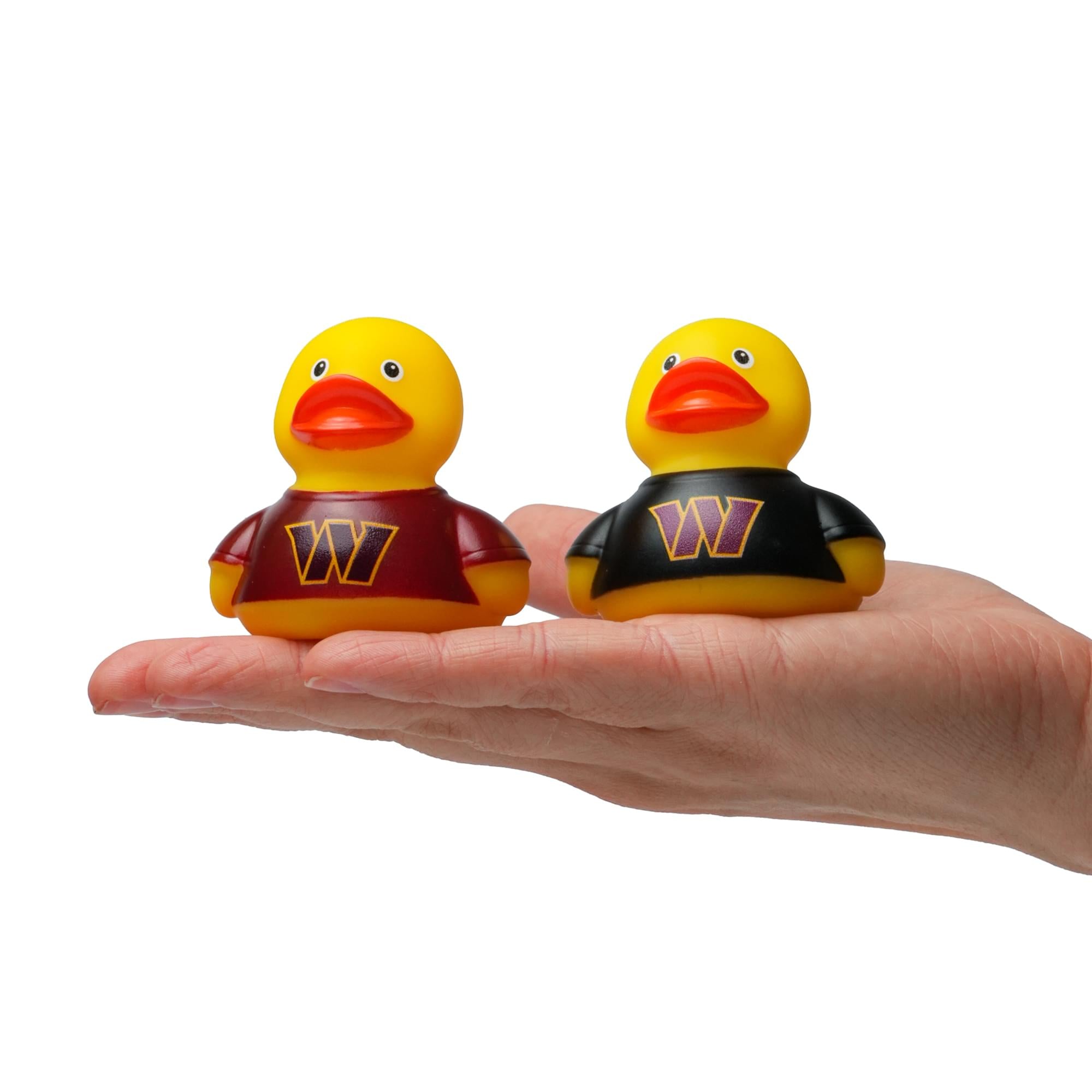 NFL Washington Commanders Logo Rubber Duck 2-Pack | 2.5 Inches