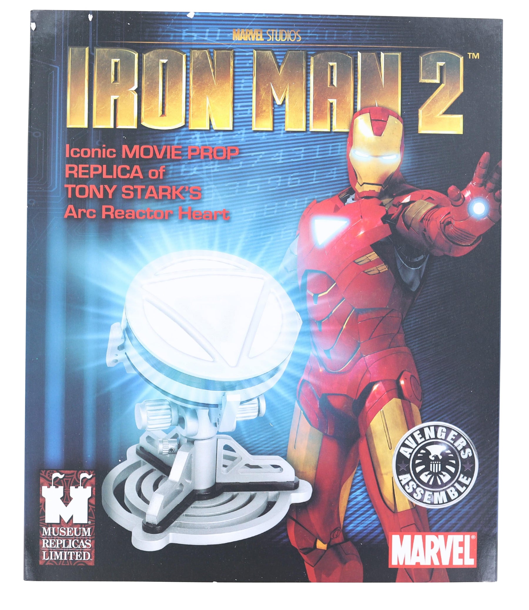 Marvel Iron Man 2 Silver Arc Reactor Movie Prop Replica