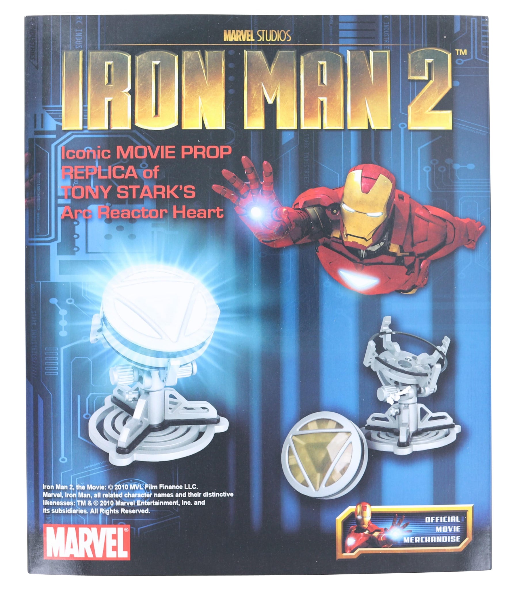Marvel Iron Man 2 Silver Arc Reactor Movie Prop Replica