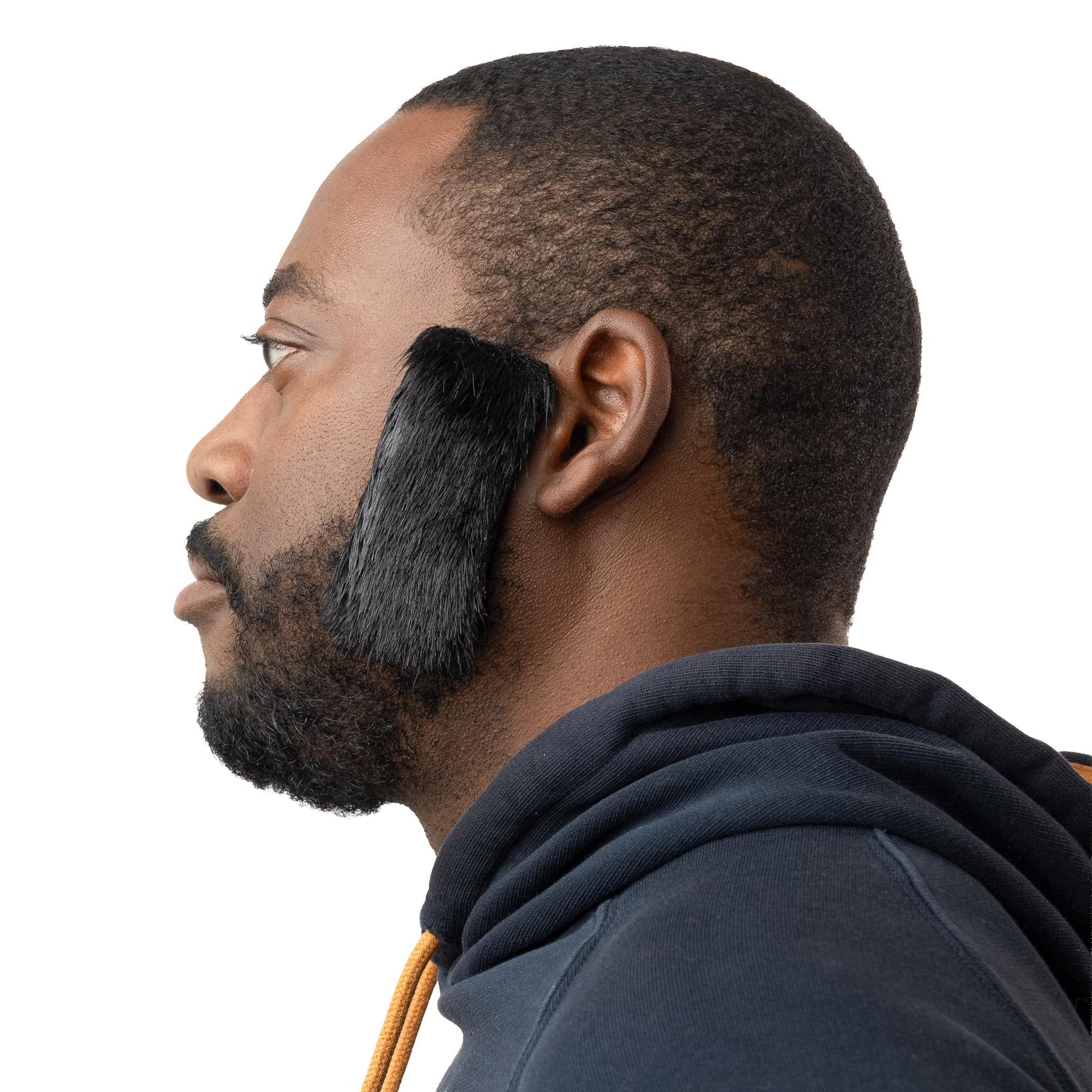 Black Sideburns Adult Costume
