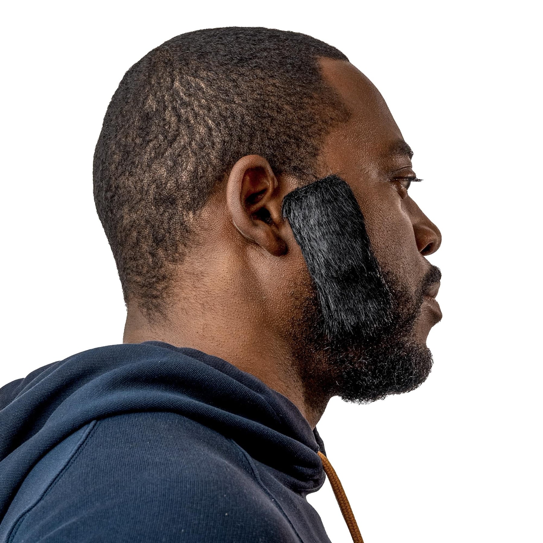 Black Sideburns Adult Costume