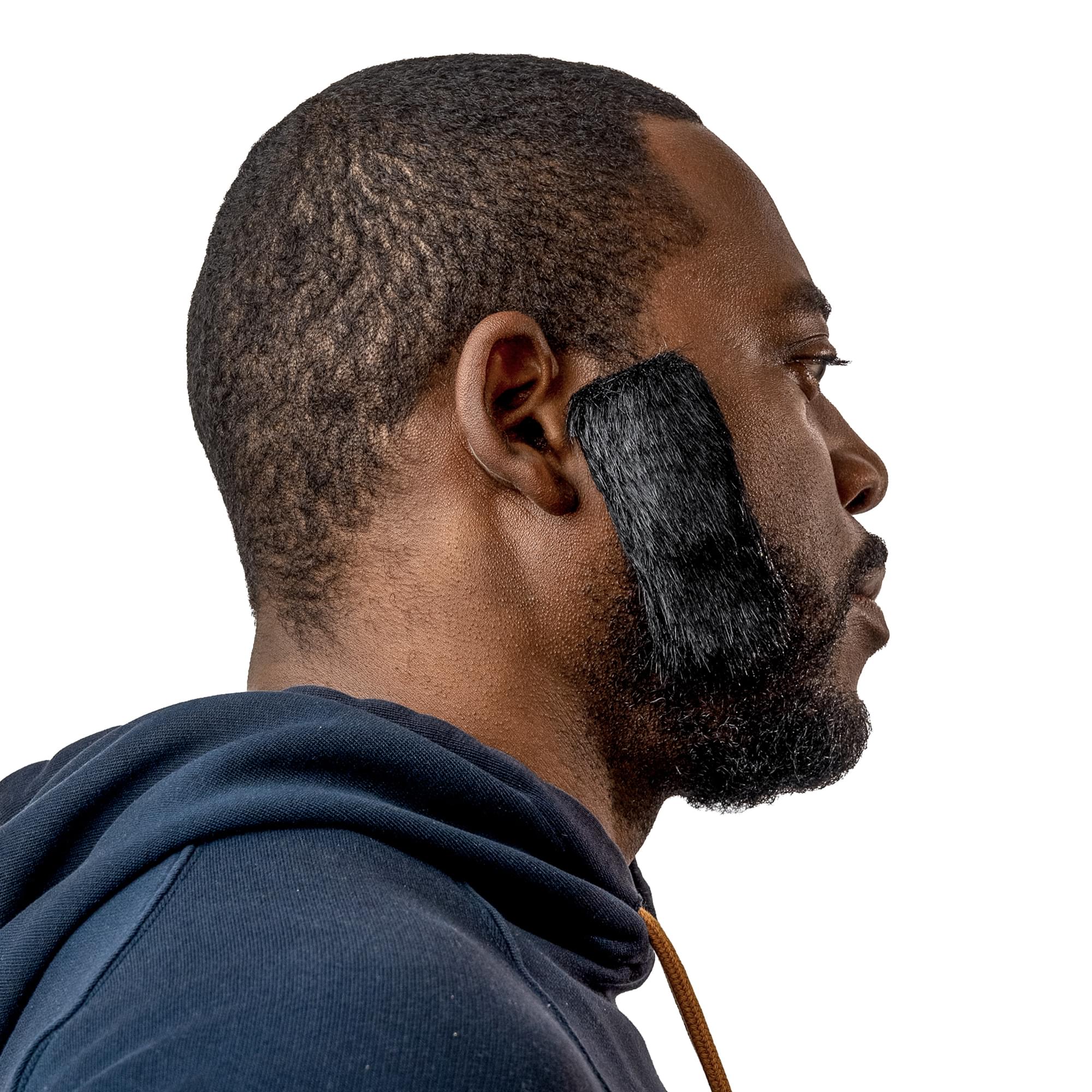 Black Sideburns Adult Costume