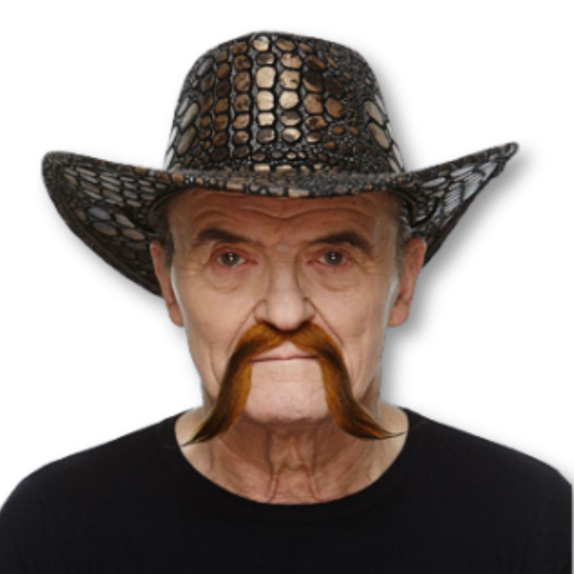 Western Fella Brown Moustache Adult Costume Accessory