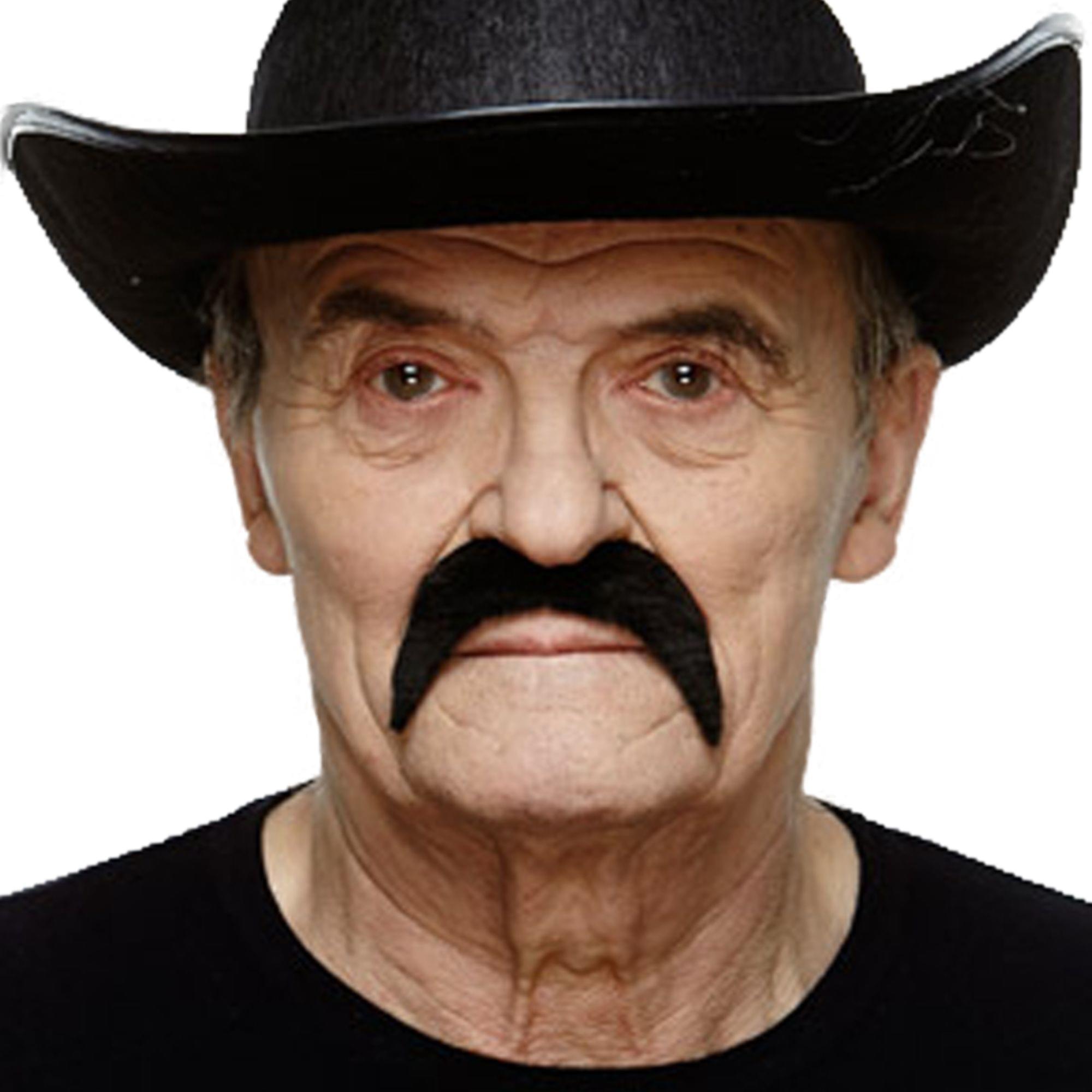 70's Black Moustache Adult Costume Accessory