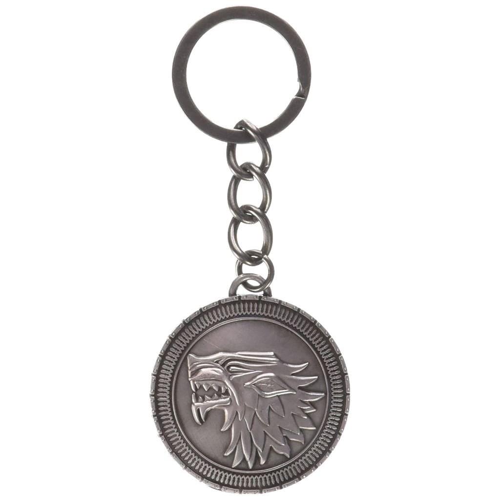 Game of Thrones House Stark Shield Sigil Metal Keychain | Free Shippin