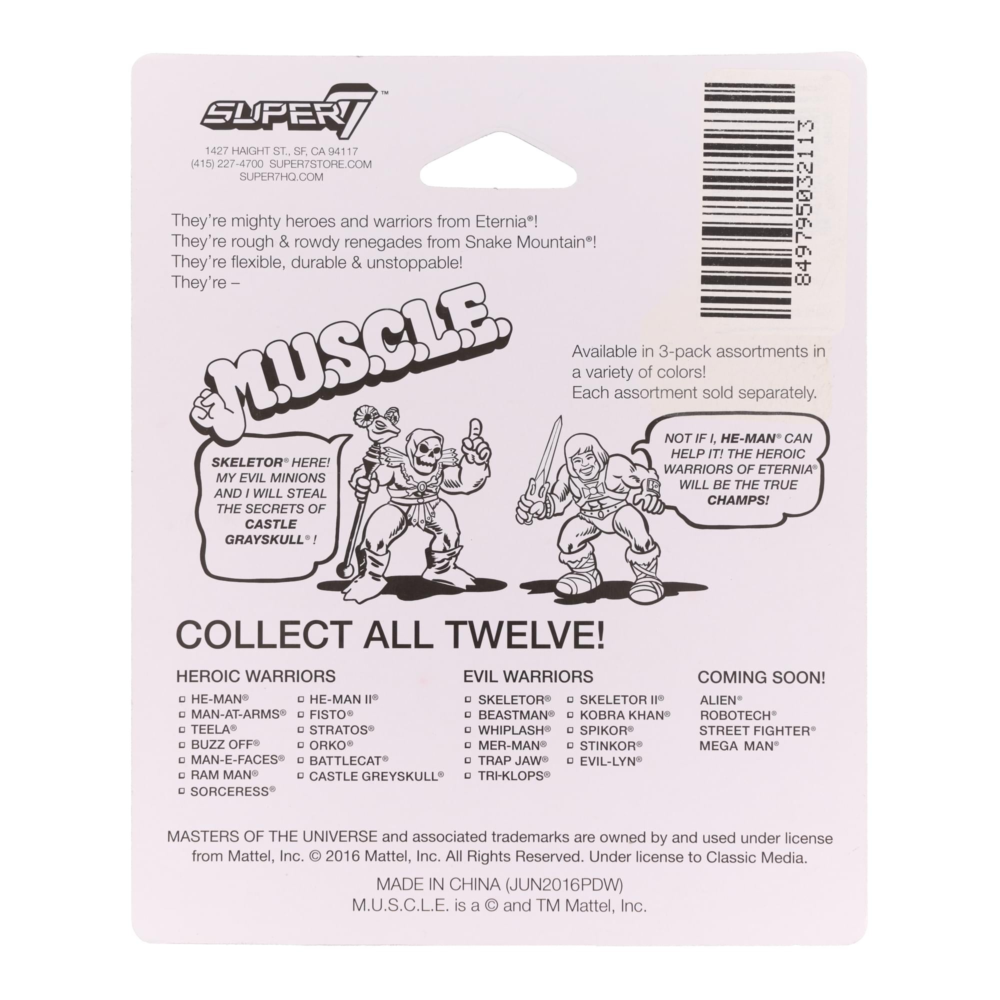 Masters of the Universe M.U.S.C.L.E. 3-Pack: Spikor, Kobra Khan, Stinkor