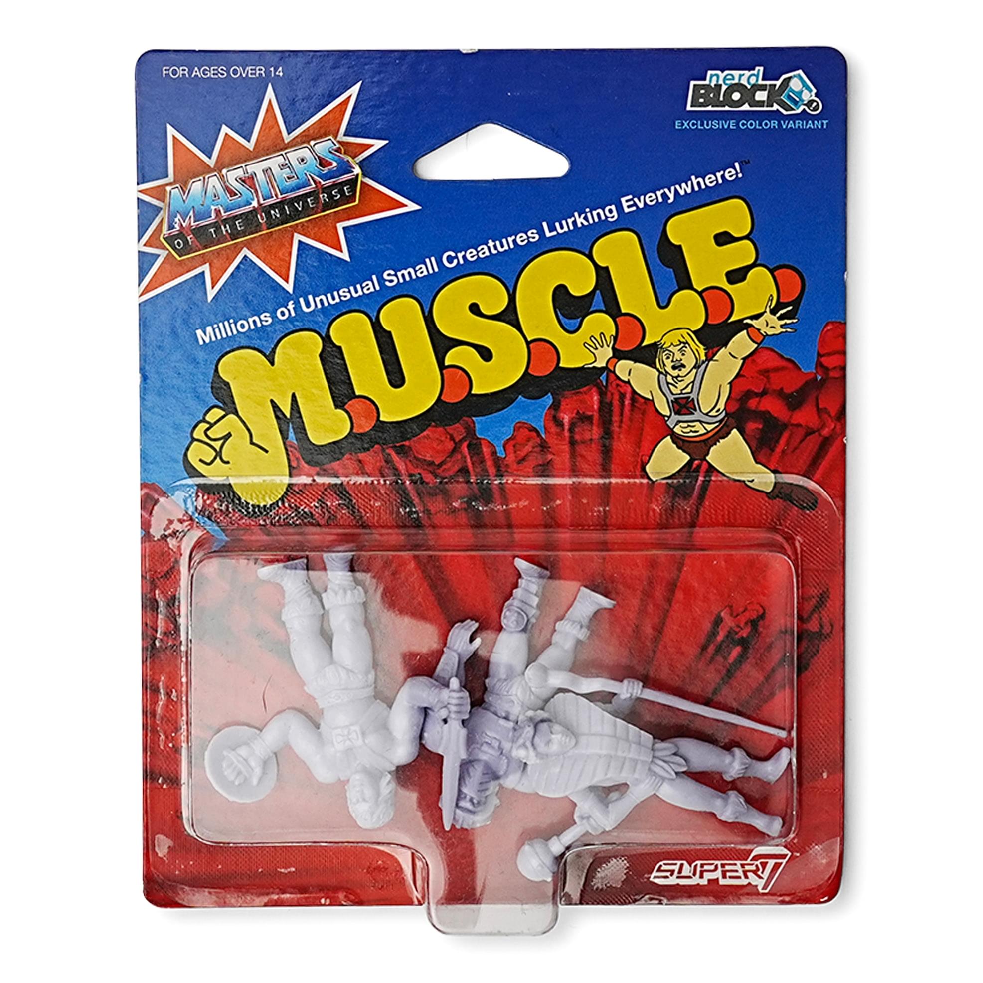 Masters of the Universe M.U.S.C.L.E. 3-Pack: He-Man,Teela, Man-At-Arms
