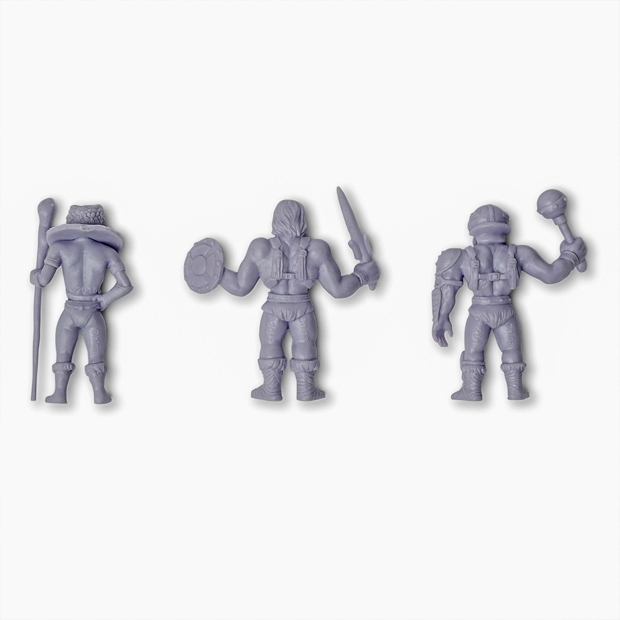 Masters of the Universe M.U.S.C.L.E. 3-Pack: He-Man,Teela, Man-At-Arms