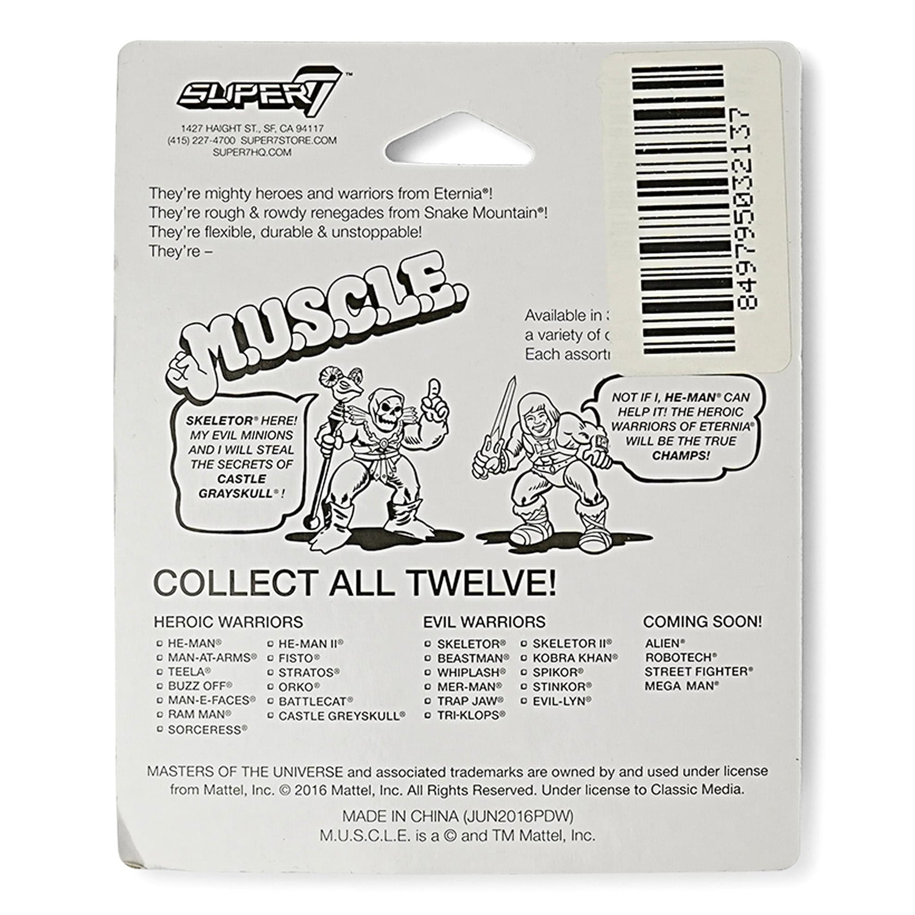 Masters of the Universe M.U.S.C.L.E. 3-Pack: He-Man,Teela, Man-At-Arms